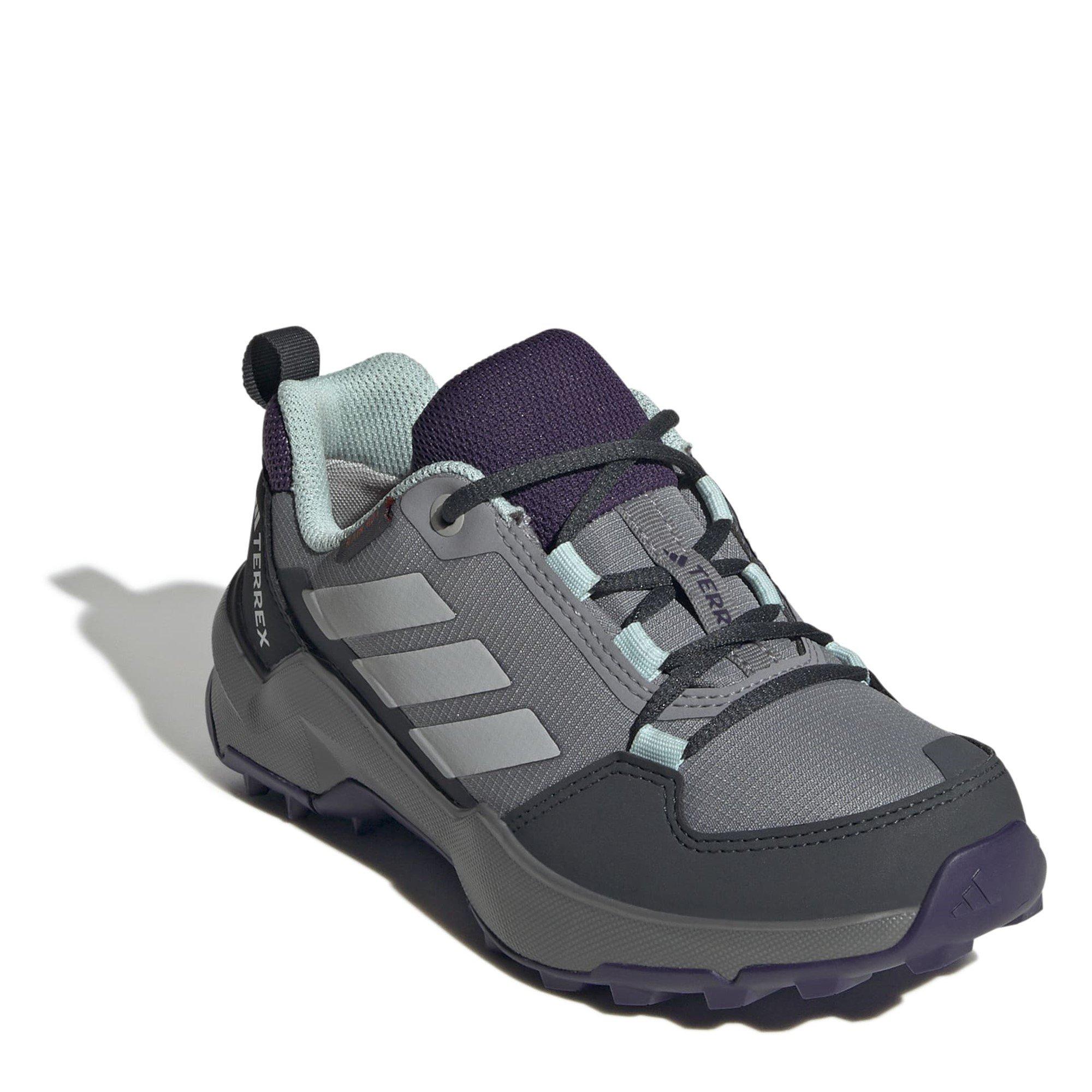 Cinza/Azul-água - adidas - Terrex AX4r Hiking Shoes Juniors - 3