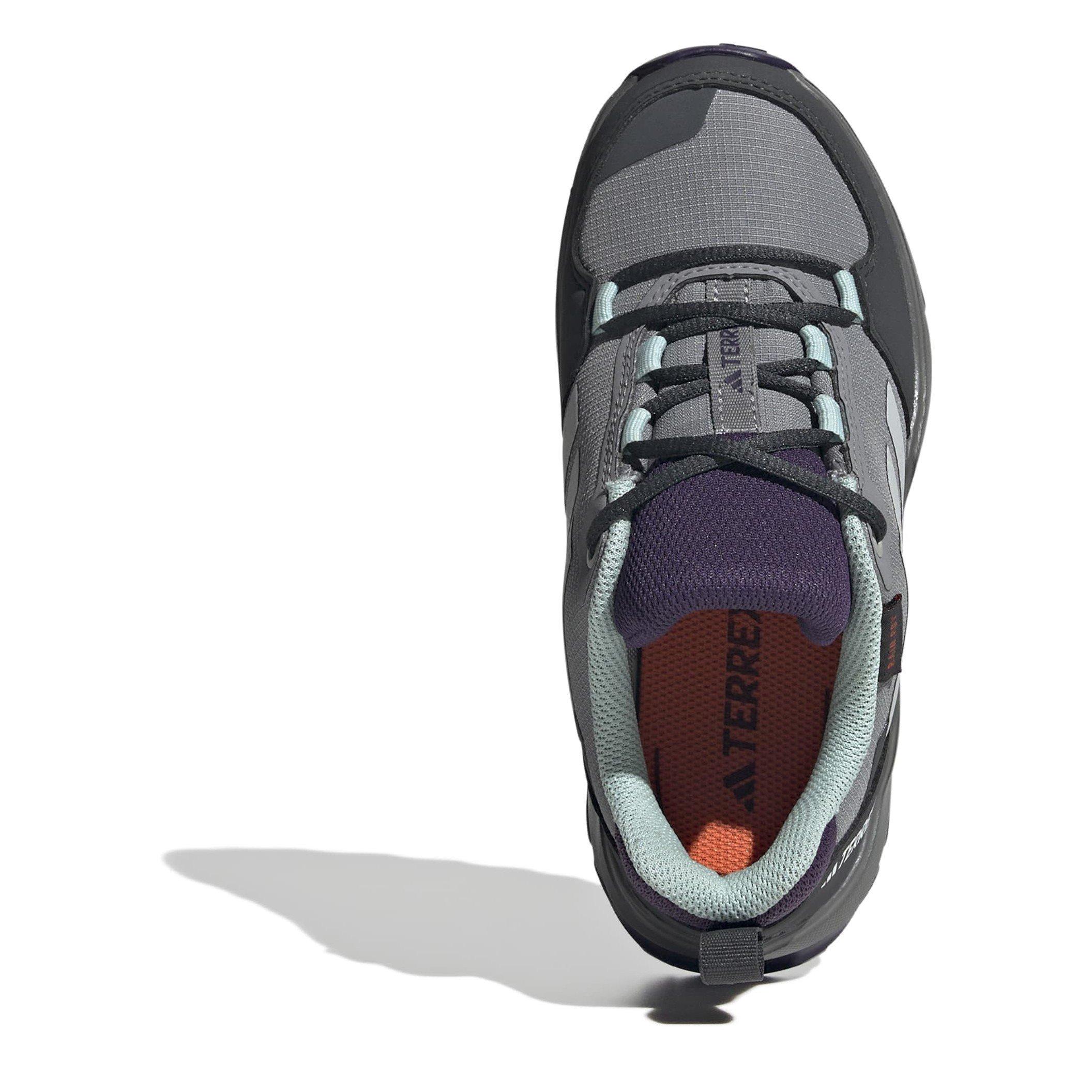 Cinza/Azul-água - adidas - Terrex AX4r Hiking Shoes Juniors - 5