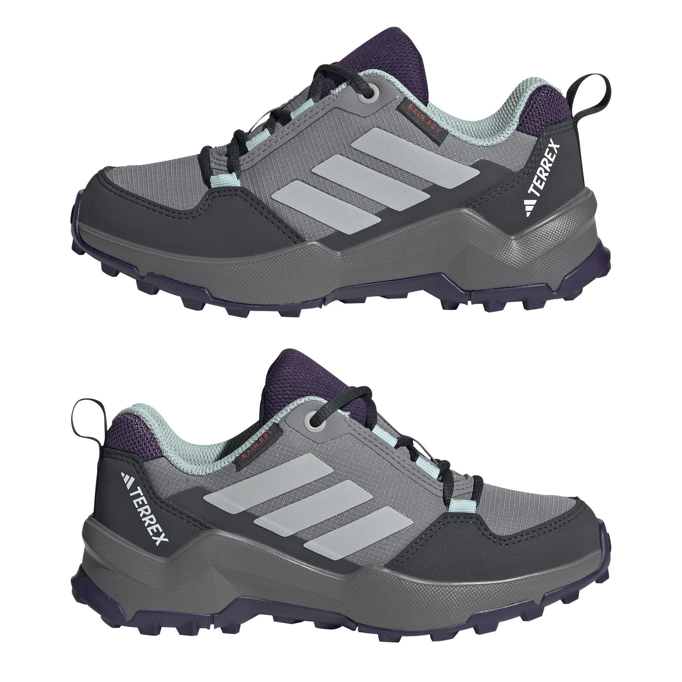 Cinza/Azul-água - adidas - Terrex AX4r Hiking Shoes Juniors - 9