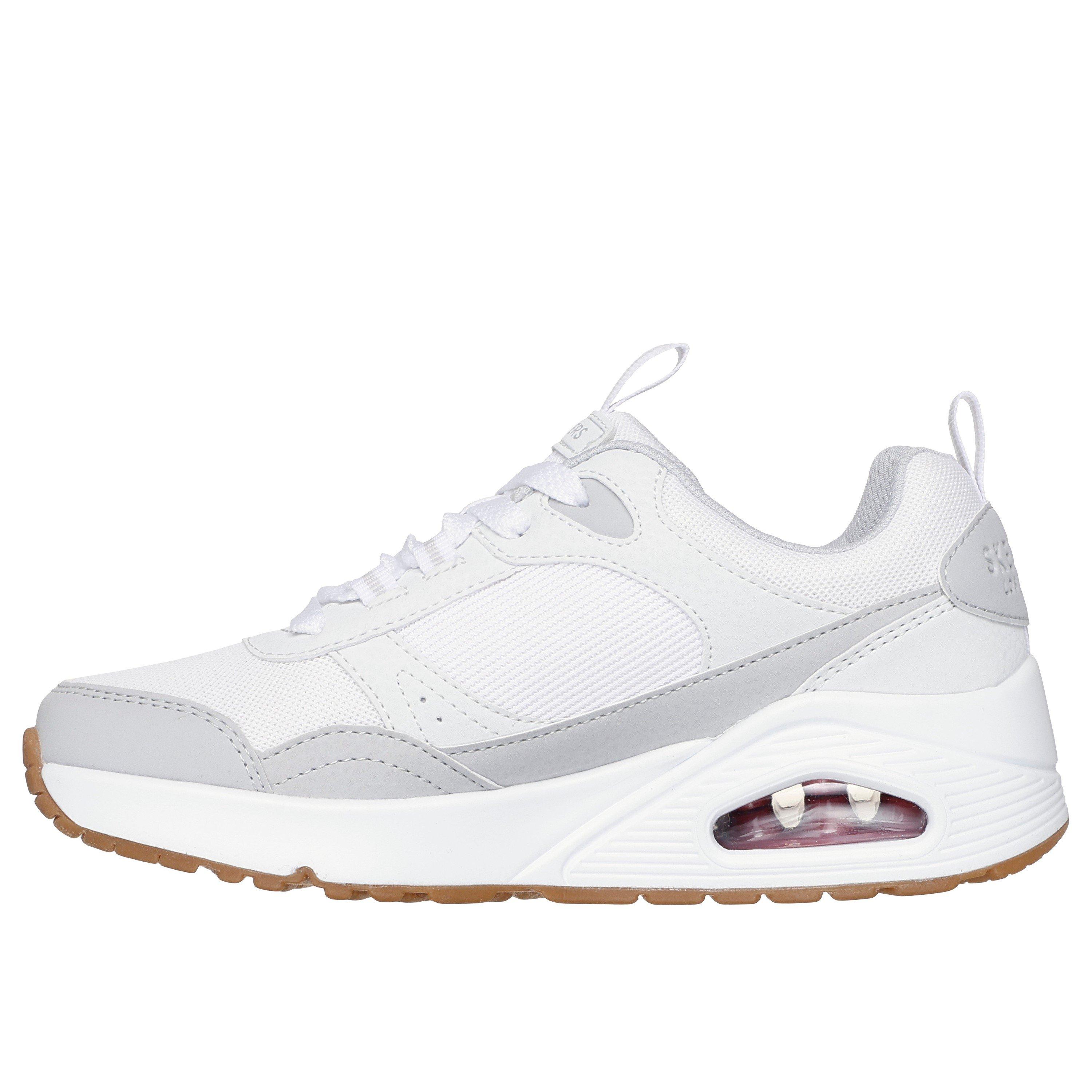 Blanc/Rouge - Skechers - Lace Up Sneaker W Overlay Details & Low-Top Trainers Boys - 2