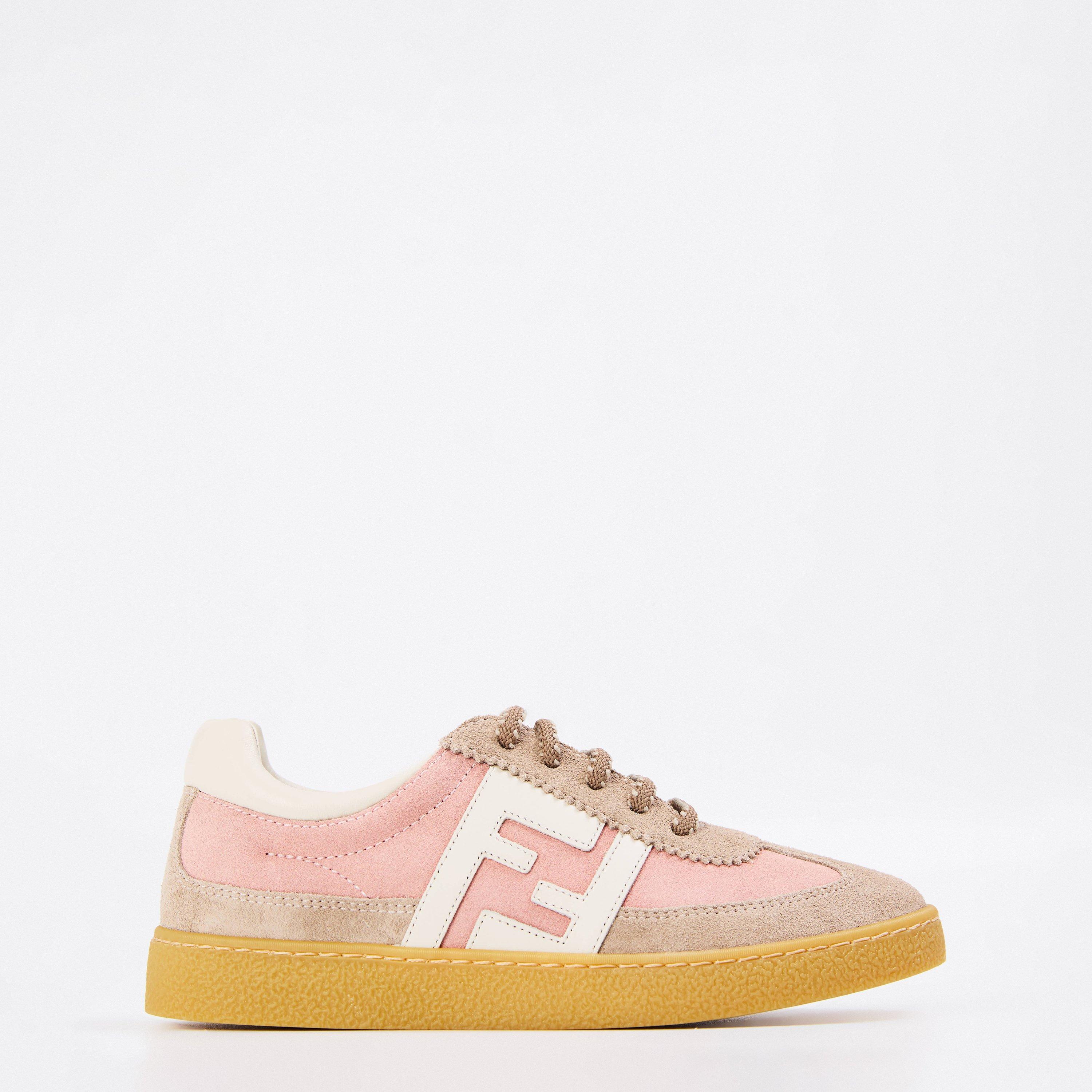 Fendi FF Trainers Juniors - Pnk/Beg F1T0E - Size 5 (38)