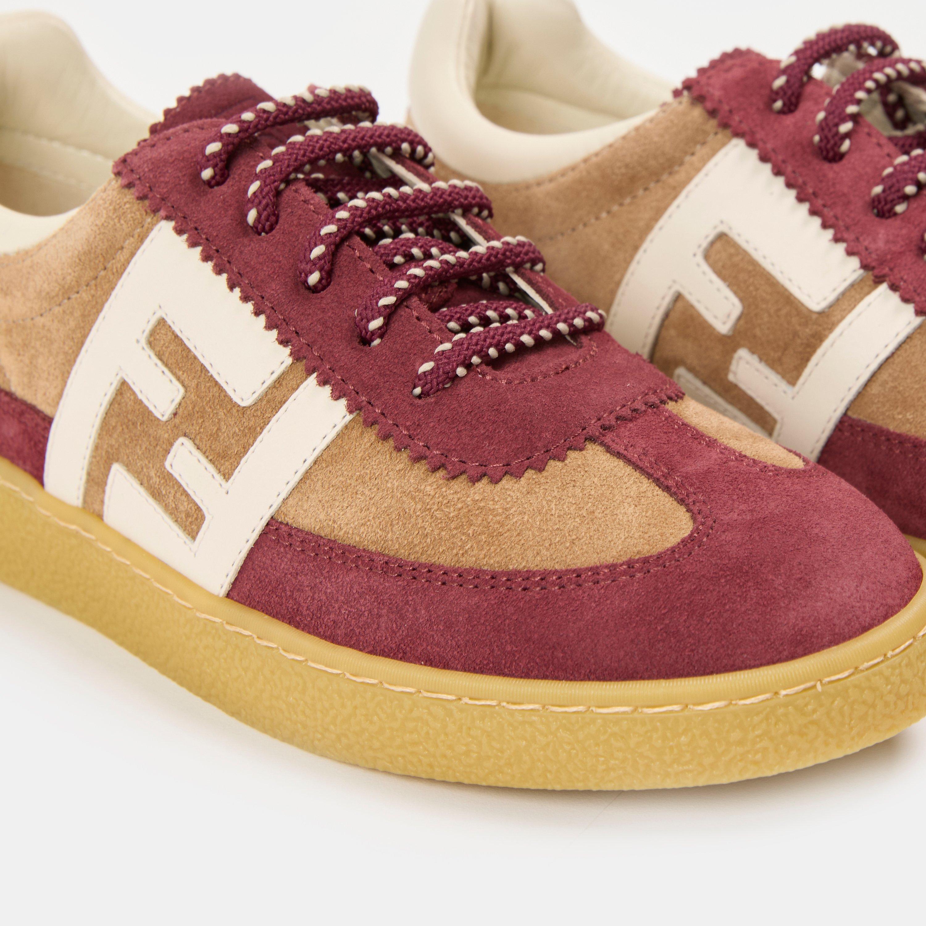 Beig/Red F1T0D - Fendi - FF Trainers Juniors - 3