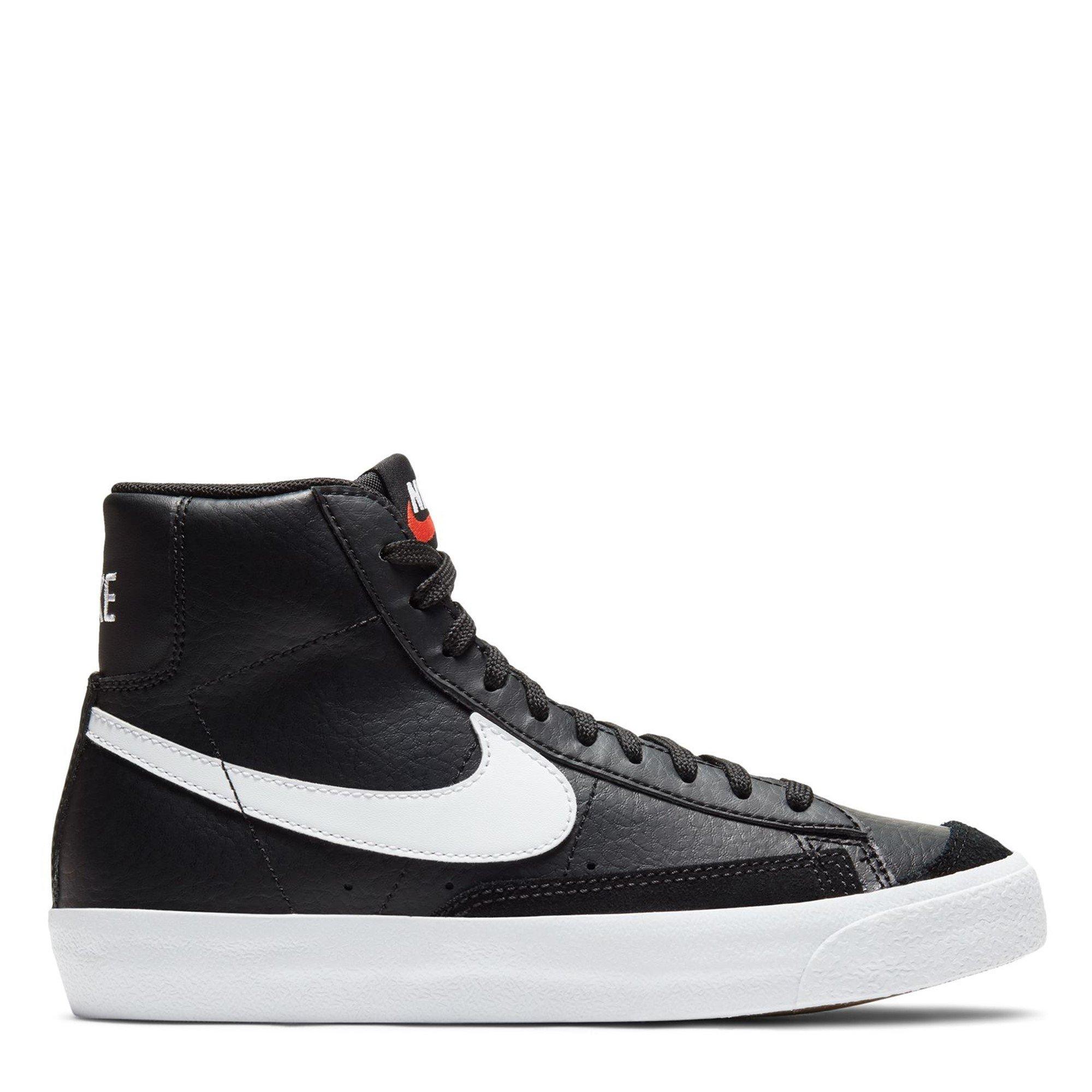 Schwarz/Weiß - Nike - Blazer Mid '77 Big Kids' Shoes - 1