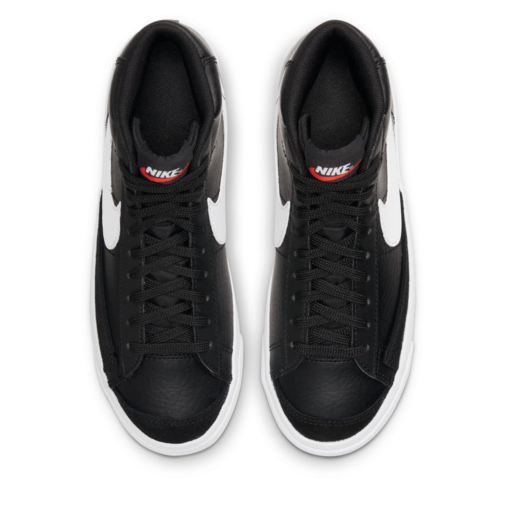 Schwarz/Weiß - Nike - Blazer Mid '77 Big Kids' Shoes - 5