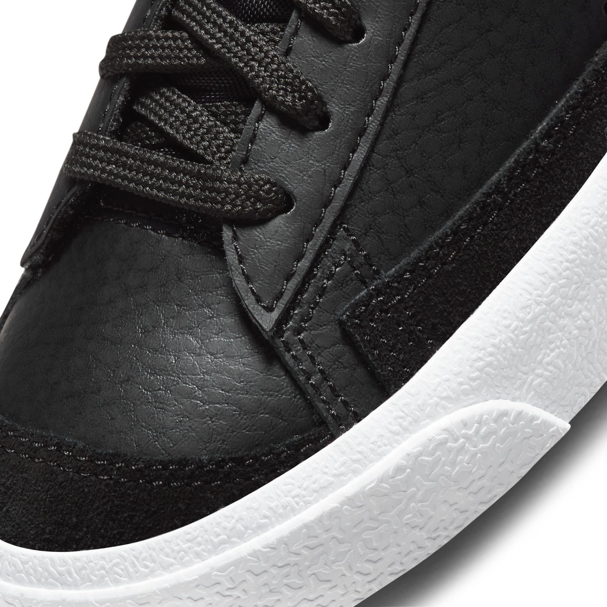 Schwarz/Weiß - Nike - Blazer Mid '77 Big Kids' Shoes - 7