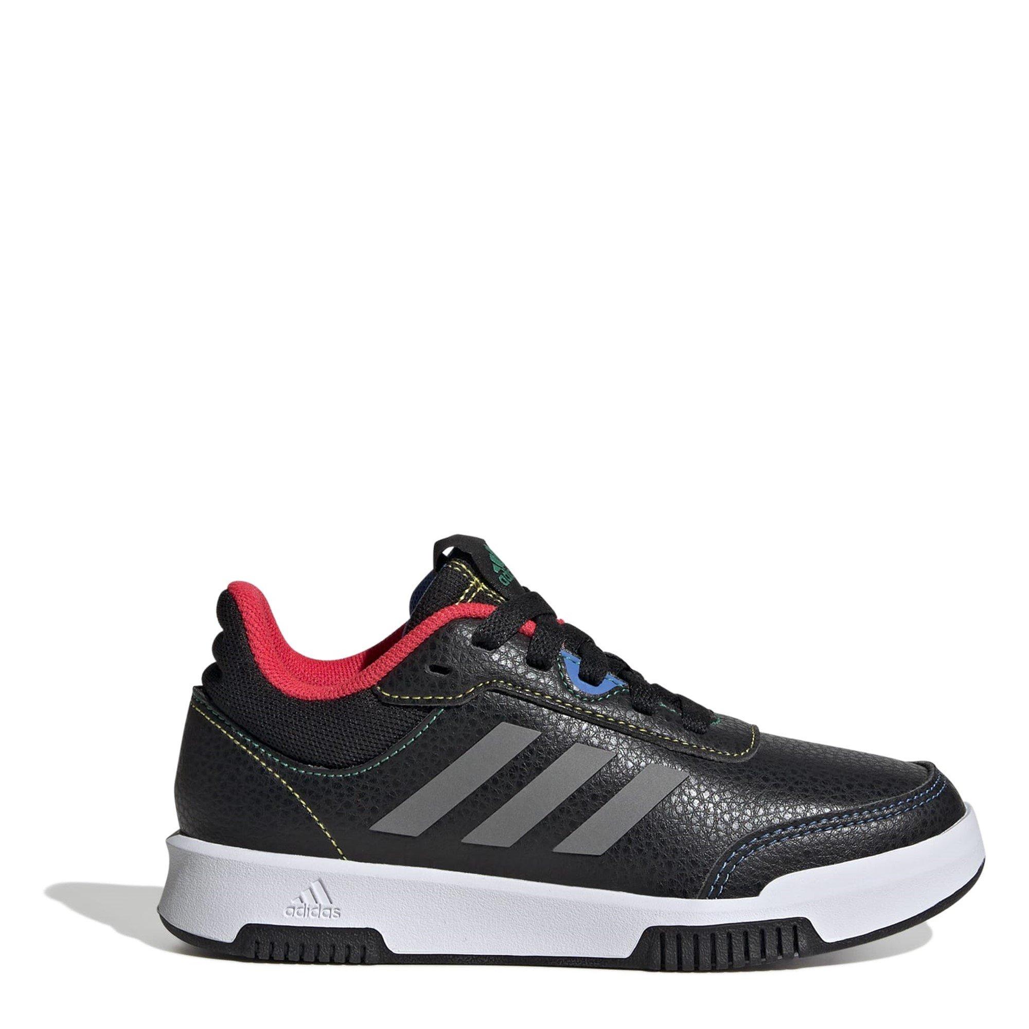 Adidas Boys Tensaur 3 Junior Trainers - Black/Red - 5.5 (38.7)