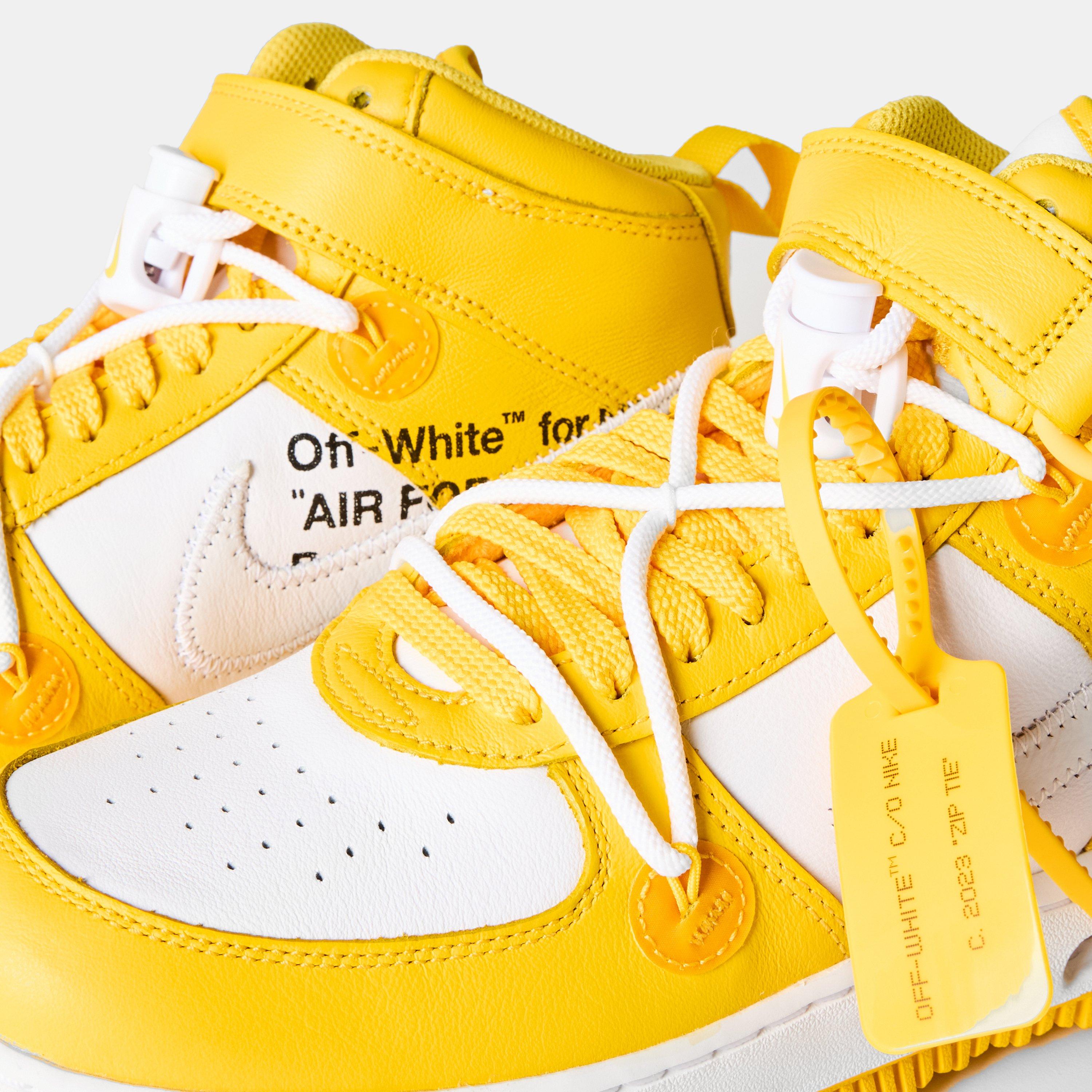 Jaune Outlet Nike Air Force Jaune Et Blanc Off White Off Nike AF1