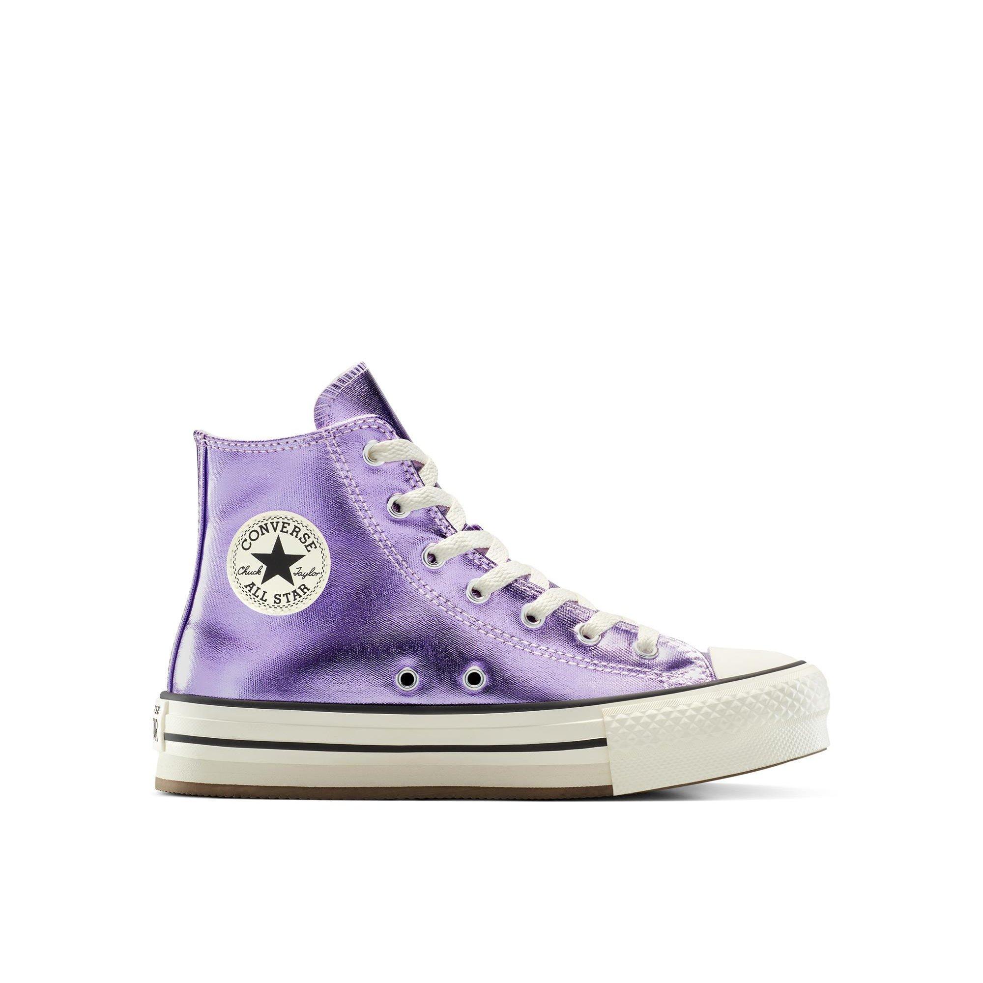 500-Purple/Eg - Converse - Kids' Chuck Taylor All Star Eva High-Top Trainers - 1