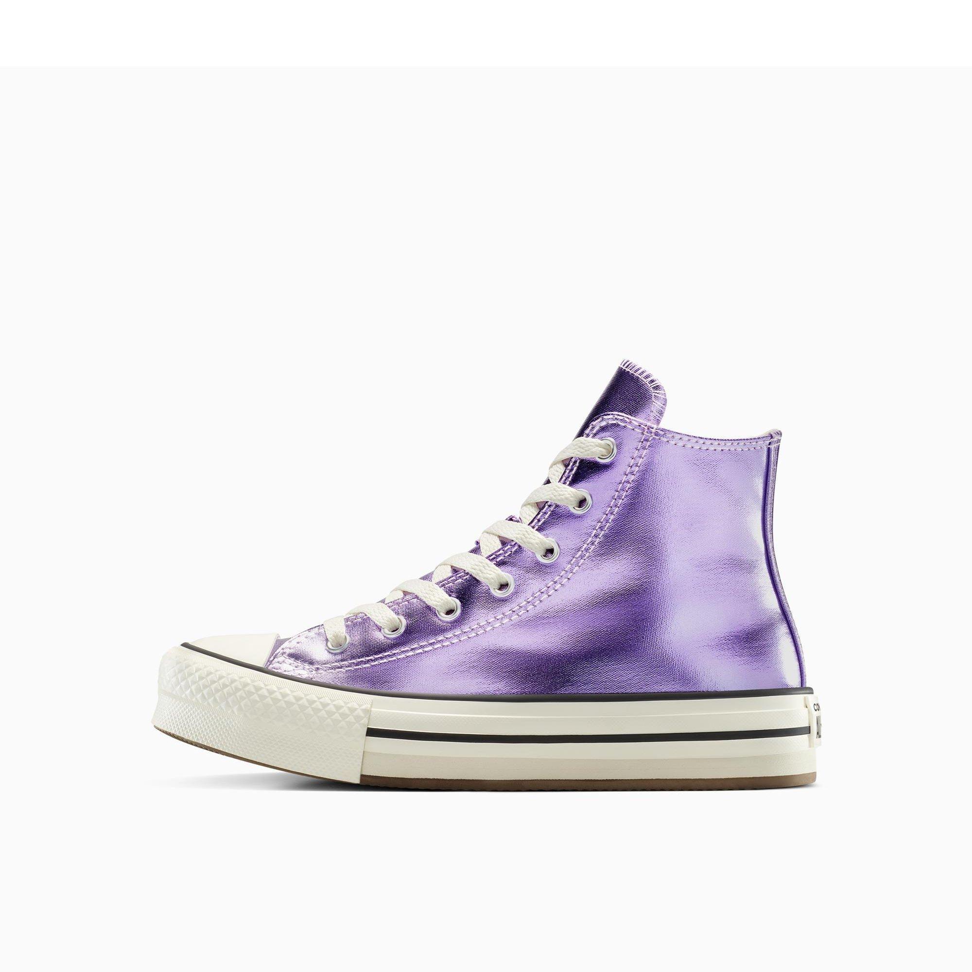 500-Purple/Eg - Converse - Kids' Chuck Taylor All Star Eva High-Top Trainers - 2
