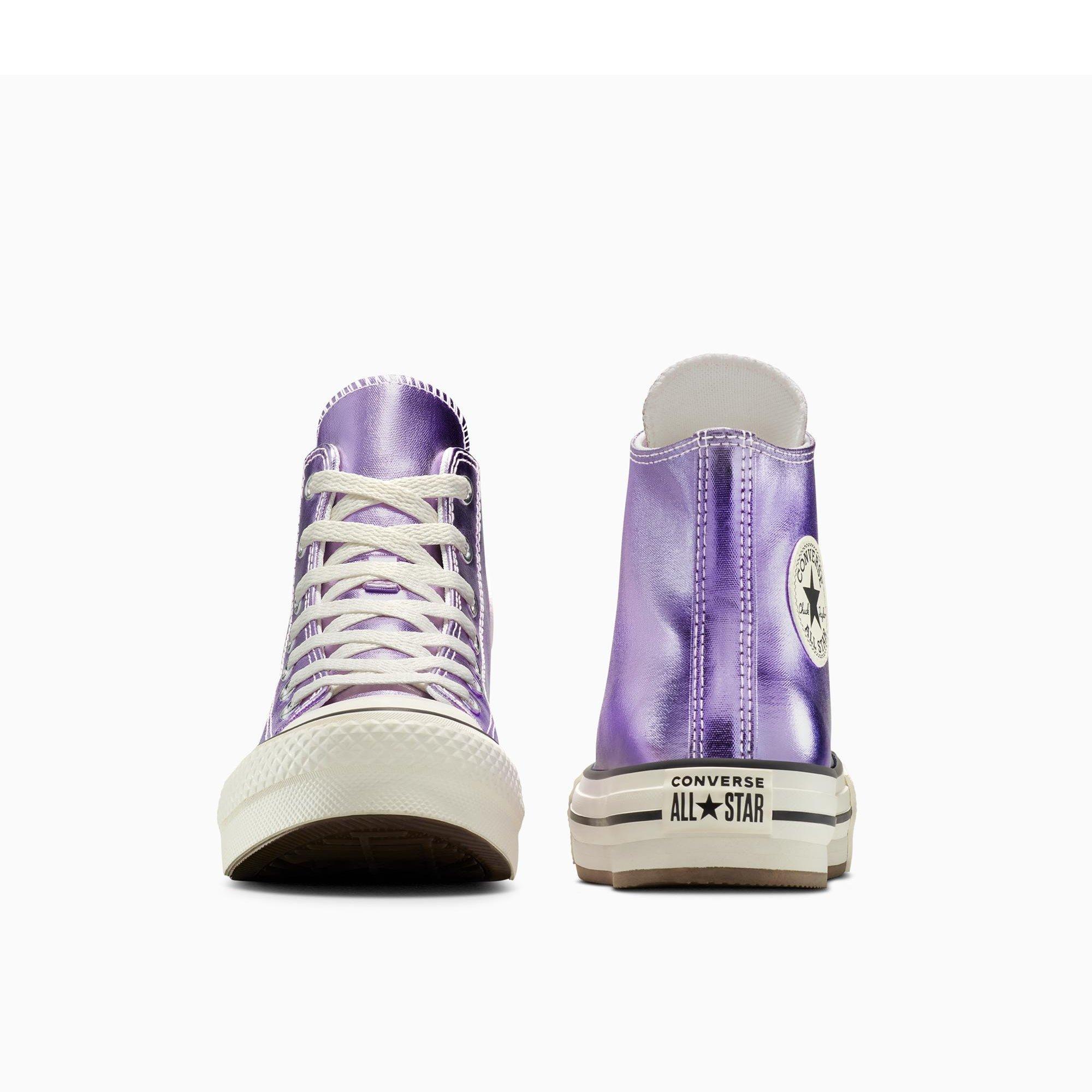 500-Purple/Eg - Converse - Kids' Chuck Taylor All Star Eva High-Top Trainers - 6