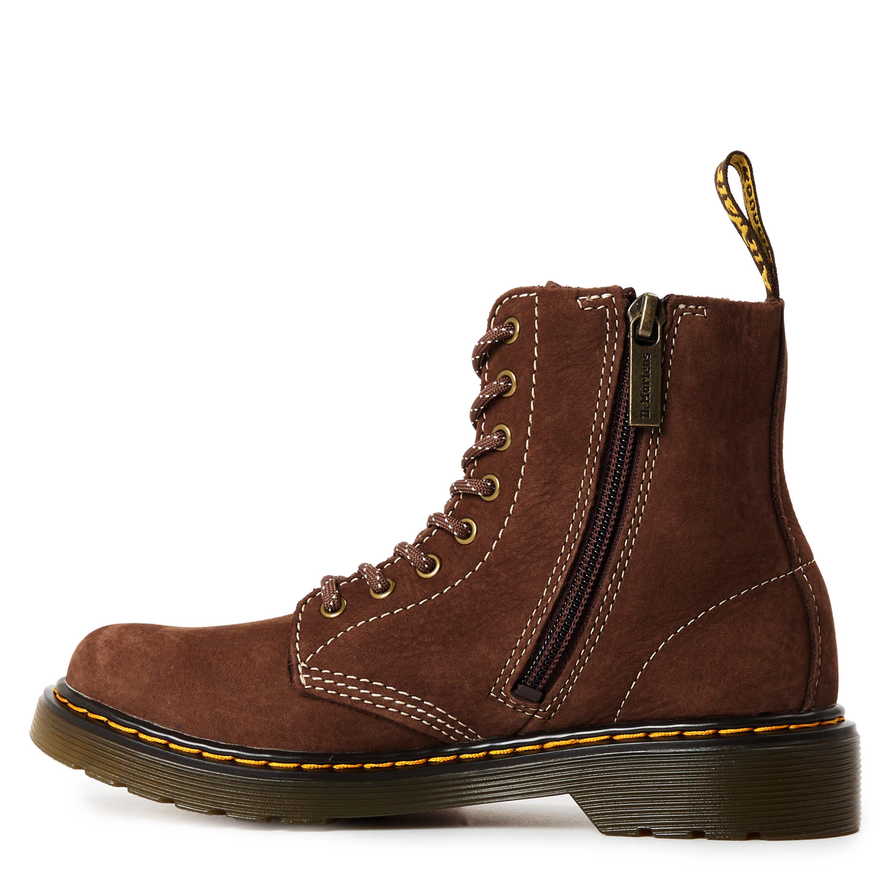 Brown Nubuck - Dr Martens - Kids' 1460 Chukka Boot - 2