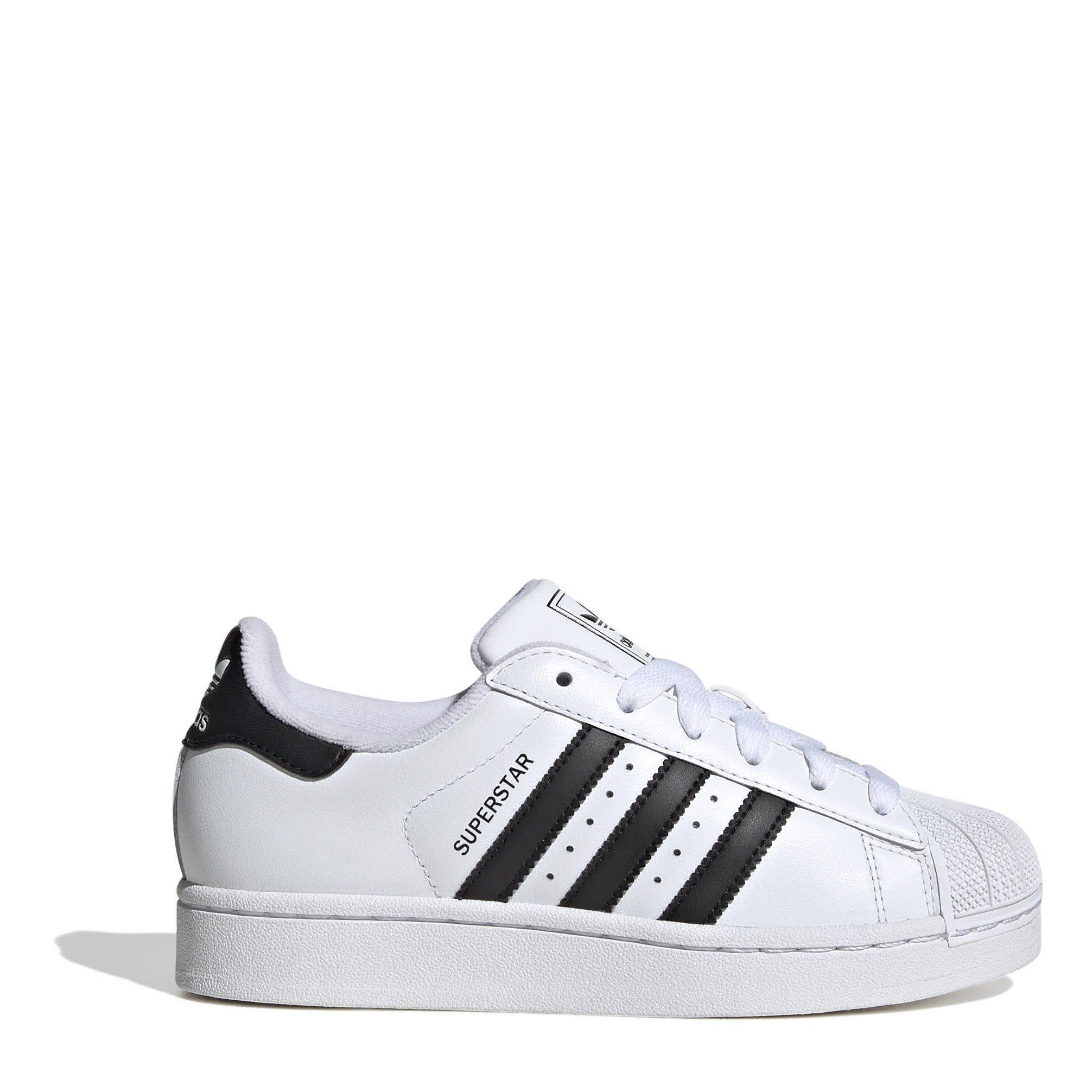 adidas Originals  Kids Three-Stripes Cushioned Low-Top Trainers - White/Black - Size 5.5 (38.7)
