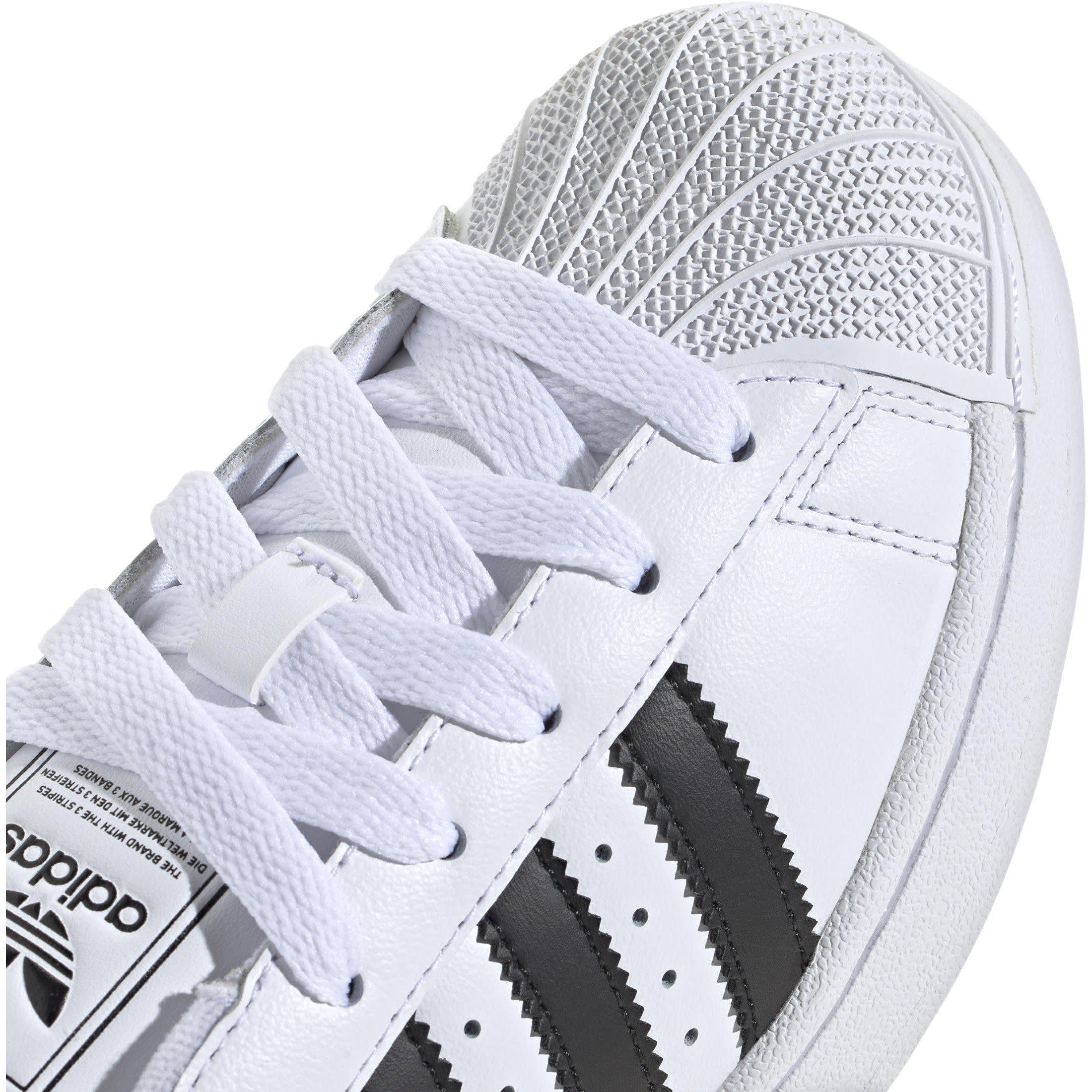White/Black - adidas Originals - Unisex Kids Three-Stripes Cushioned Low-Top Trainers - 8