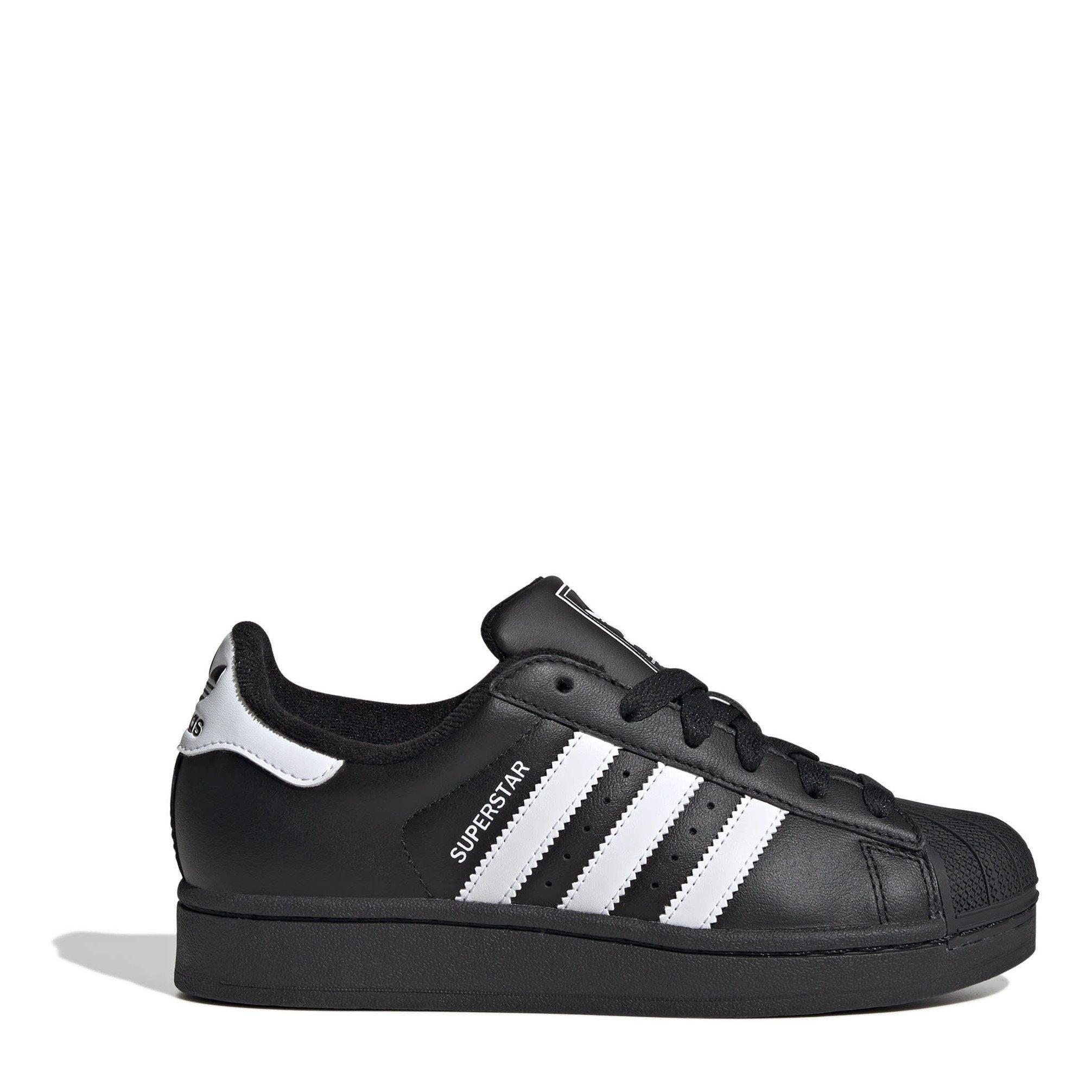 Black/White - adidas Originals - Unisex Kids Three-Stripes Cushioned Low-Top Trainers - 1