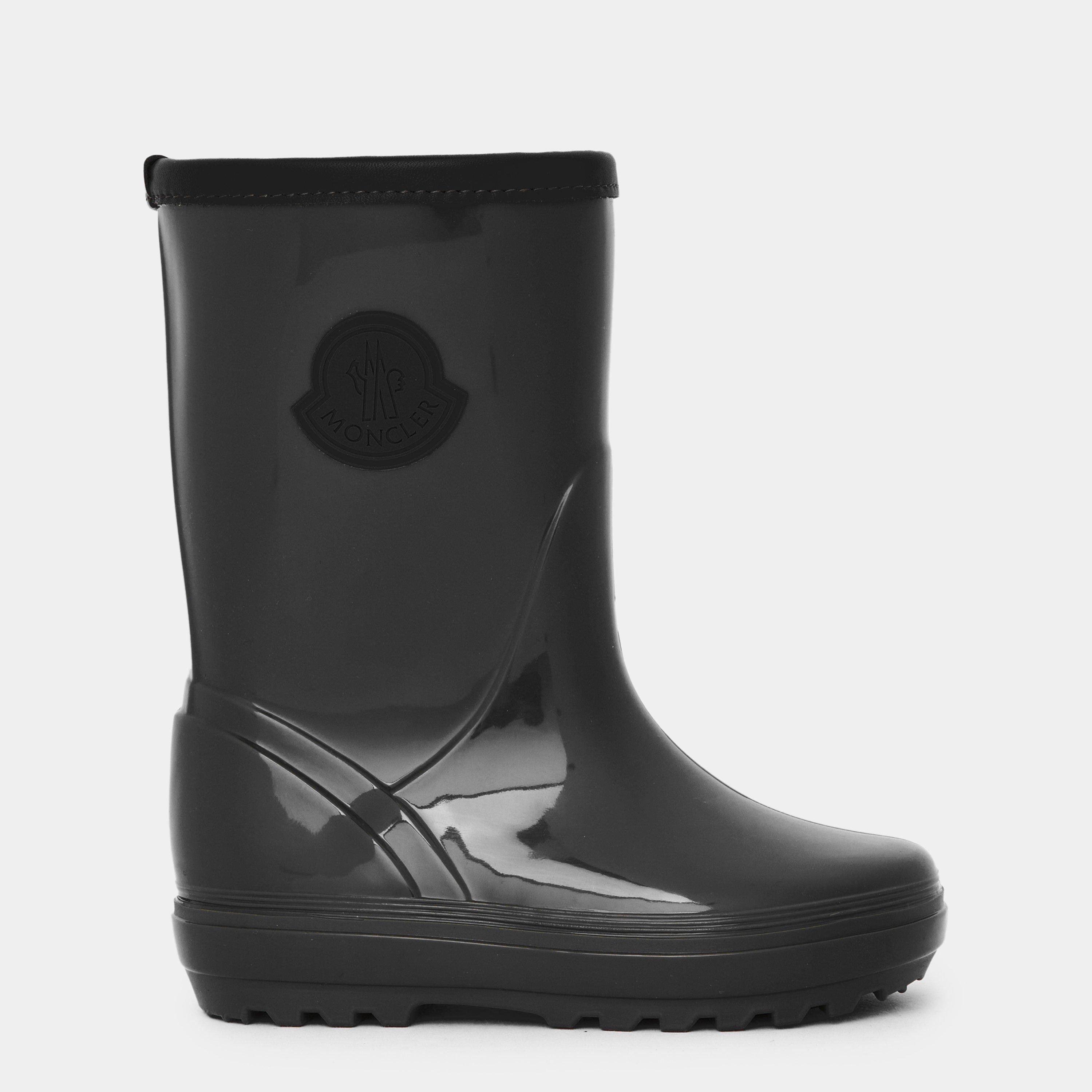 Moncler  Kids Waterproof Non-Slip Wellington - Black 999 - Size 35/36