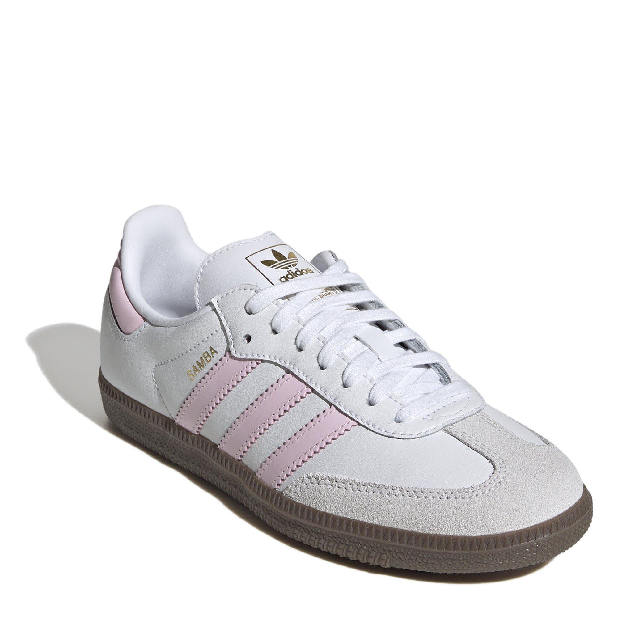 White/Pink - adidas Originals - adidas Samba Trainers Juniors - 3