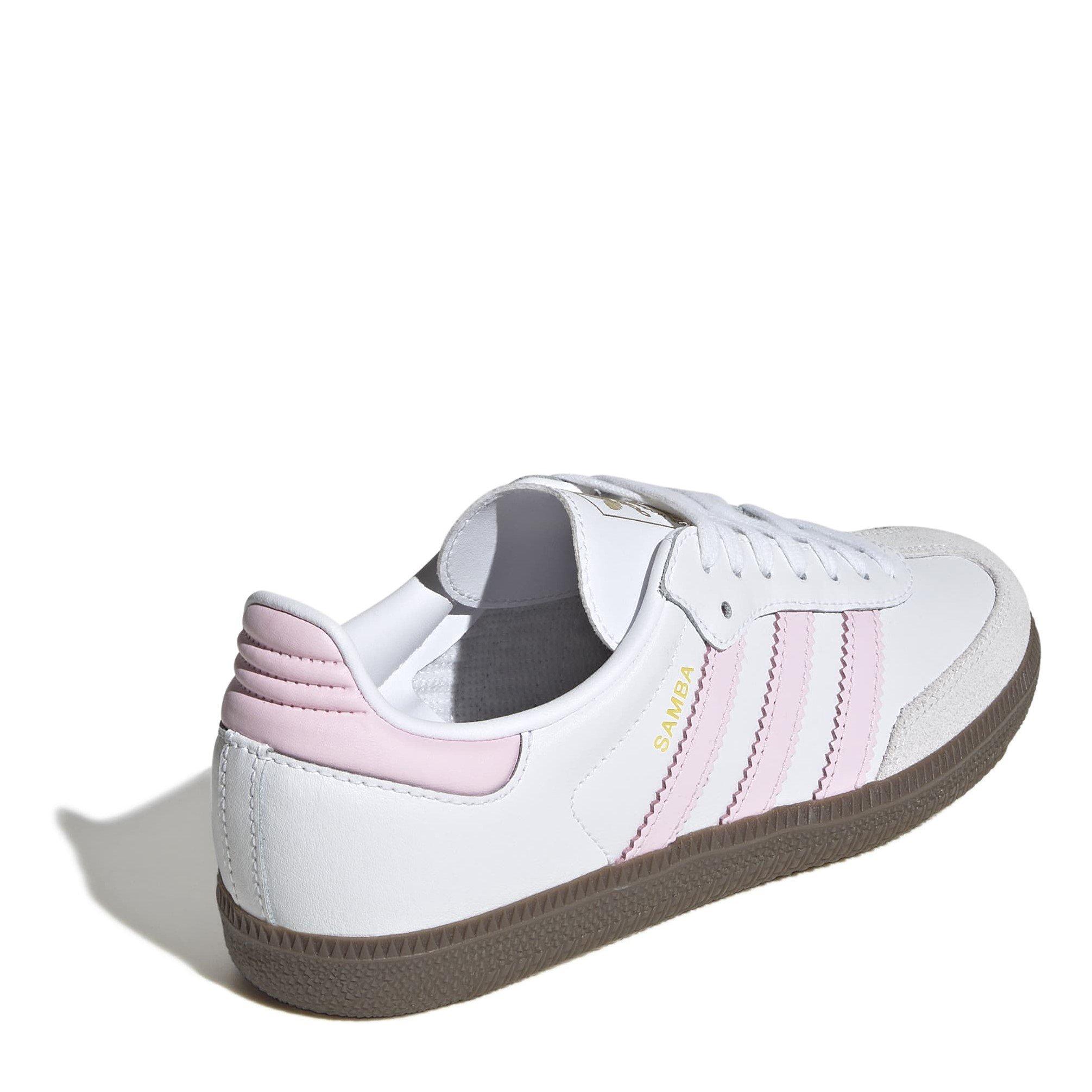 White/Pink - adidas Originals - adidas Samba Trainers Juniors - 4