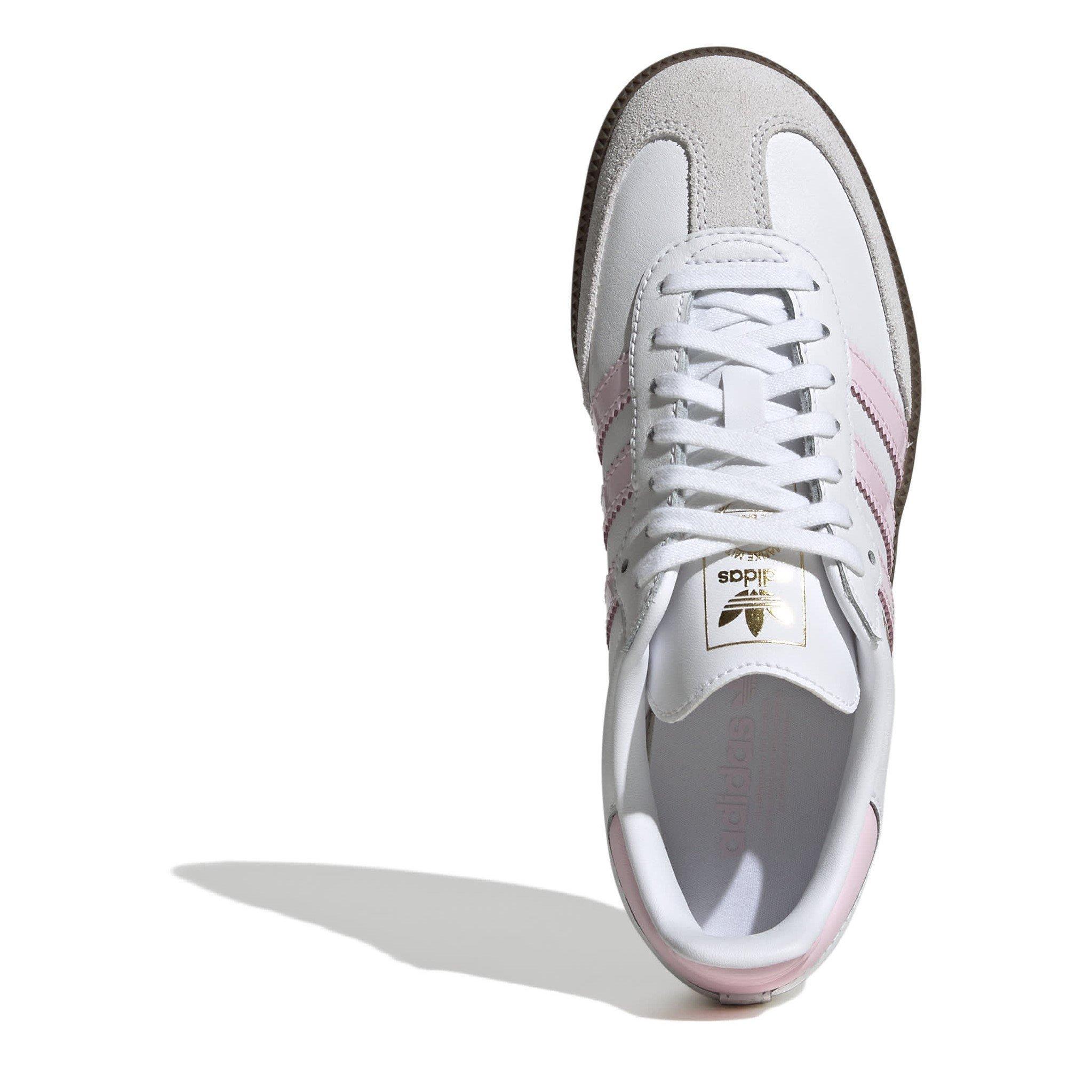 White/Pink - adidas Originals - adidas Samba Trainers Juniors - 5