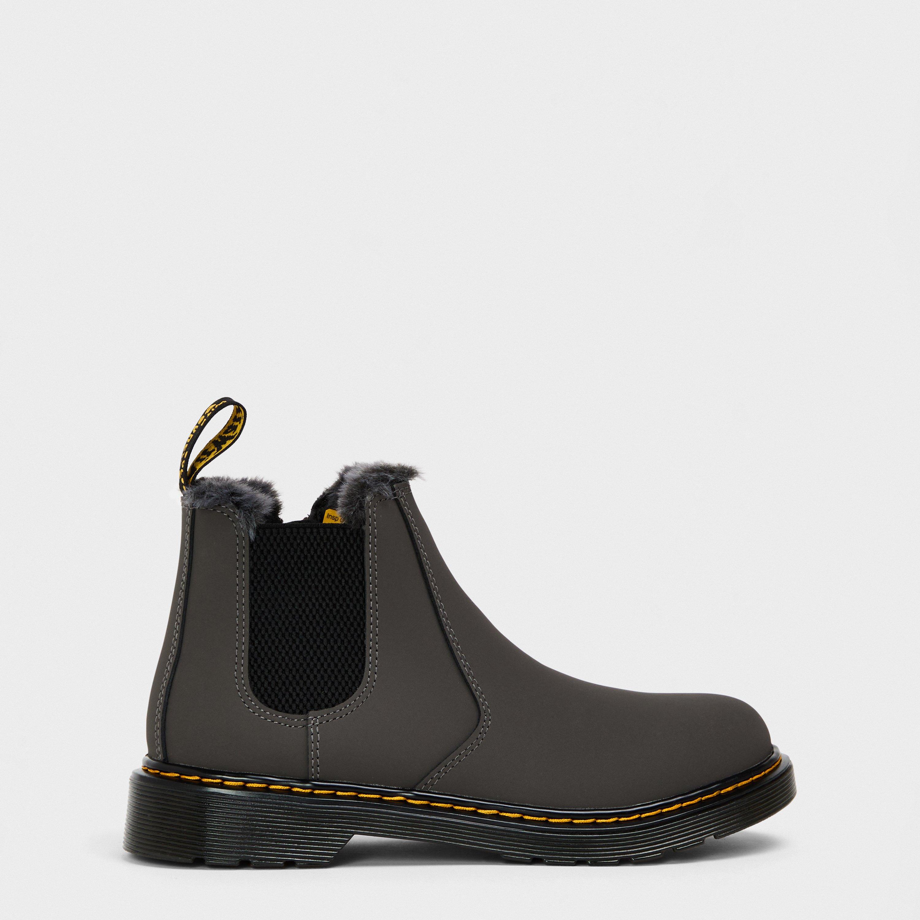 Gunemetal Grey - Dr Martens - Unisex Kids' Doc Leonore Chelsea Boots - 1