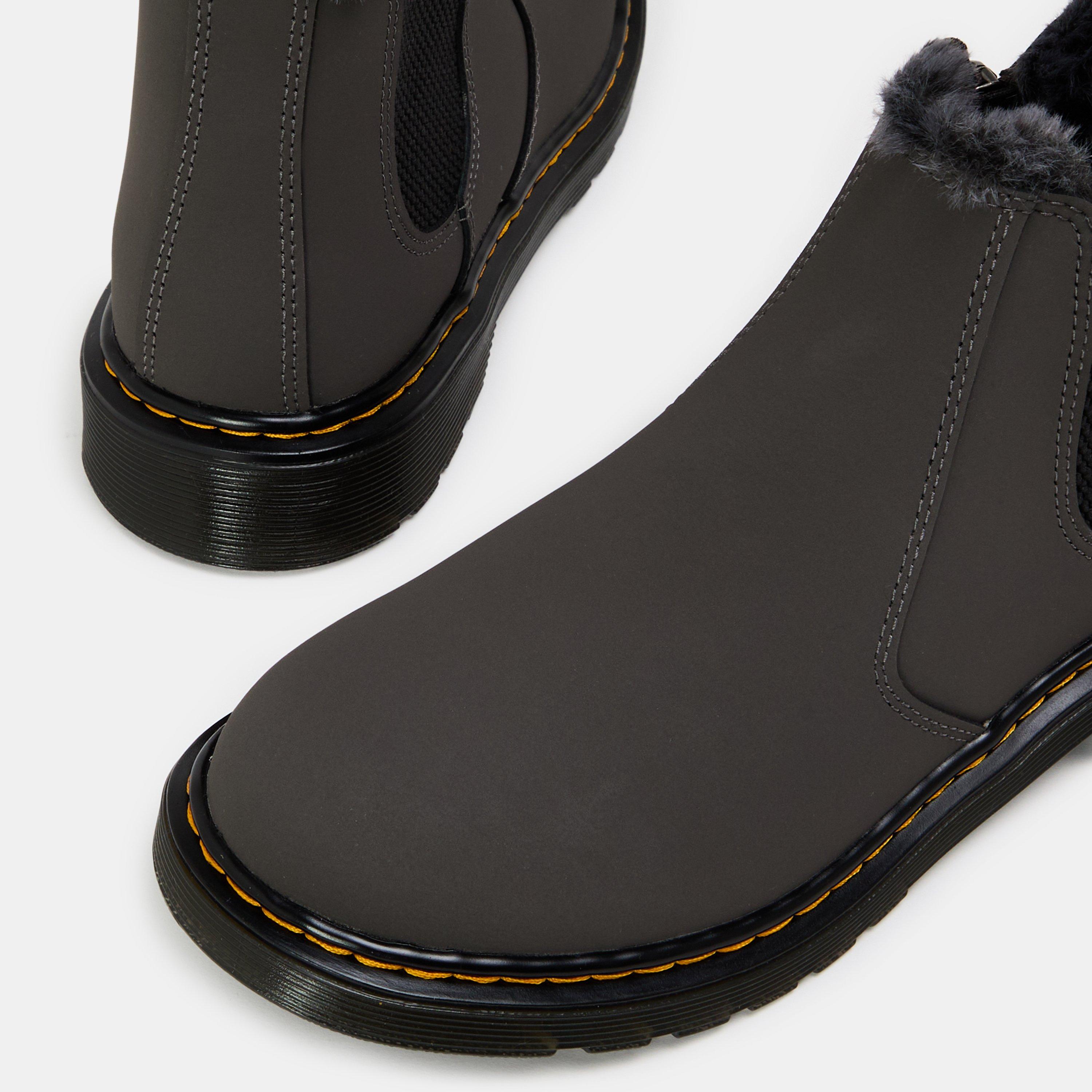 Gunemetal Grey - Dr Martens - Unisex Kids' Doc Leonore Chelsea Boots - 3