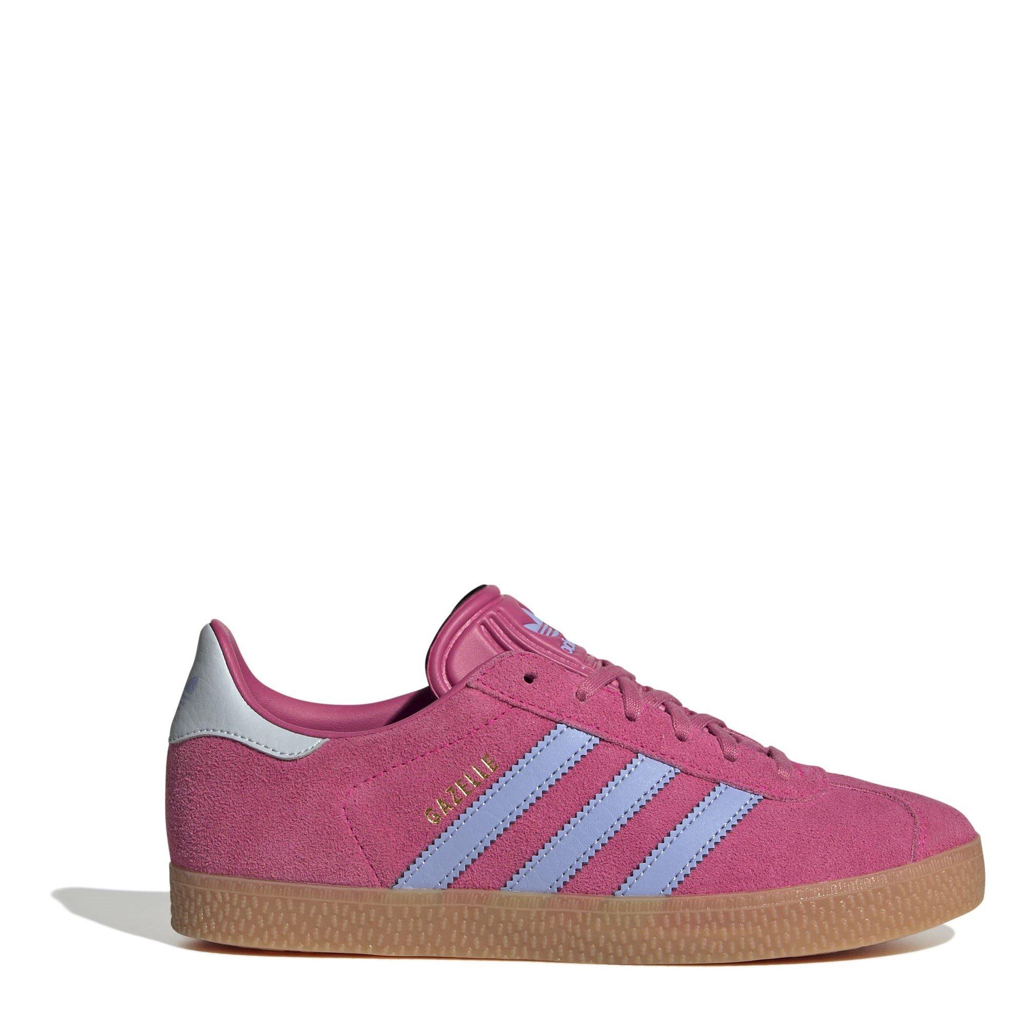 adidas Originals  Kids' Gazelle Low-Top Trainers - Pink/Blue Spark - Size 4 (36.7)