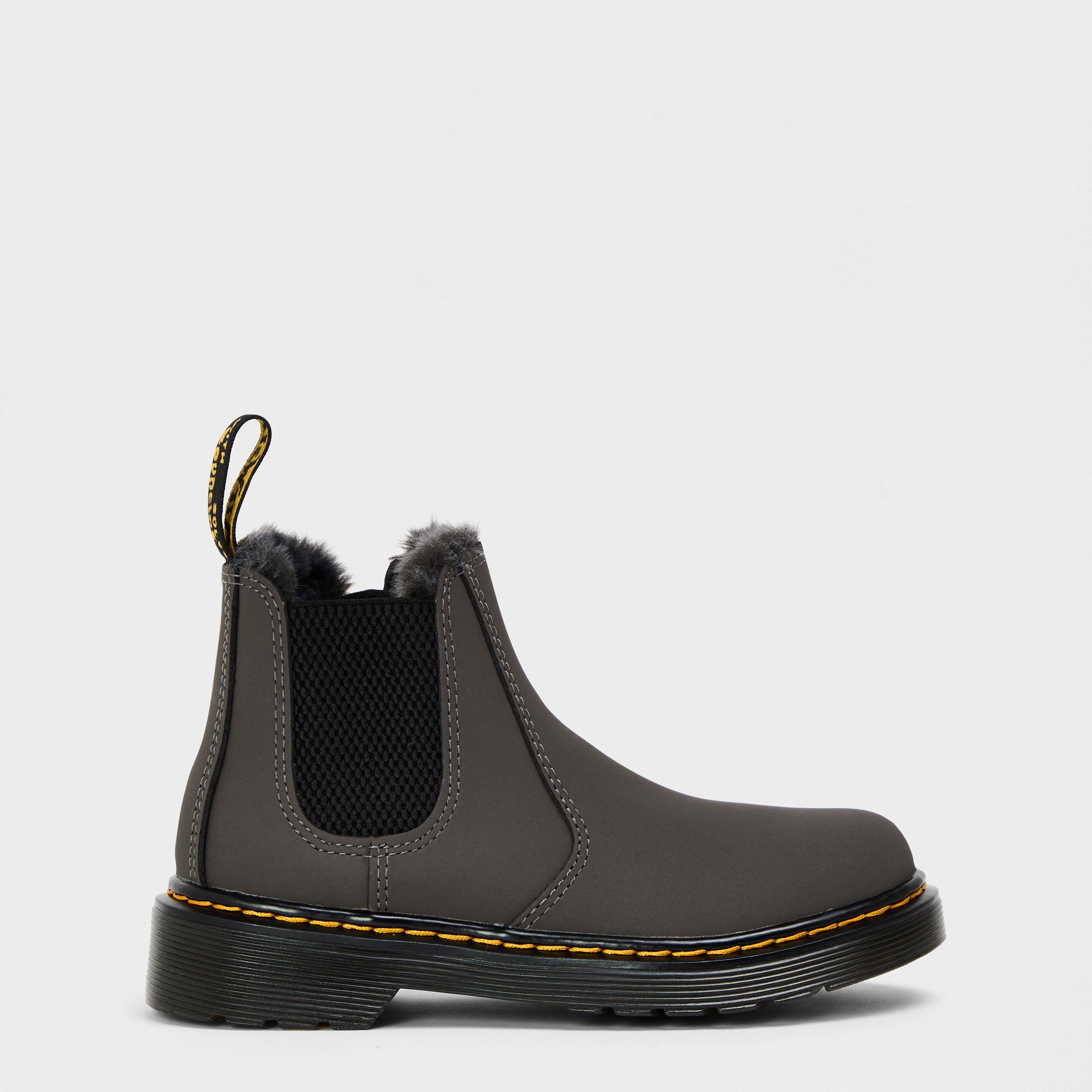 Gunmetal Grey - Dr Martens - Unisex Kids' Doc Leonore Pull-On Chelsea Boots - 1
