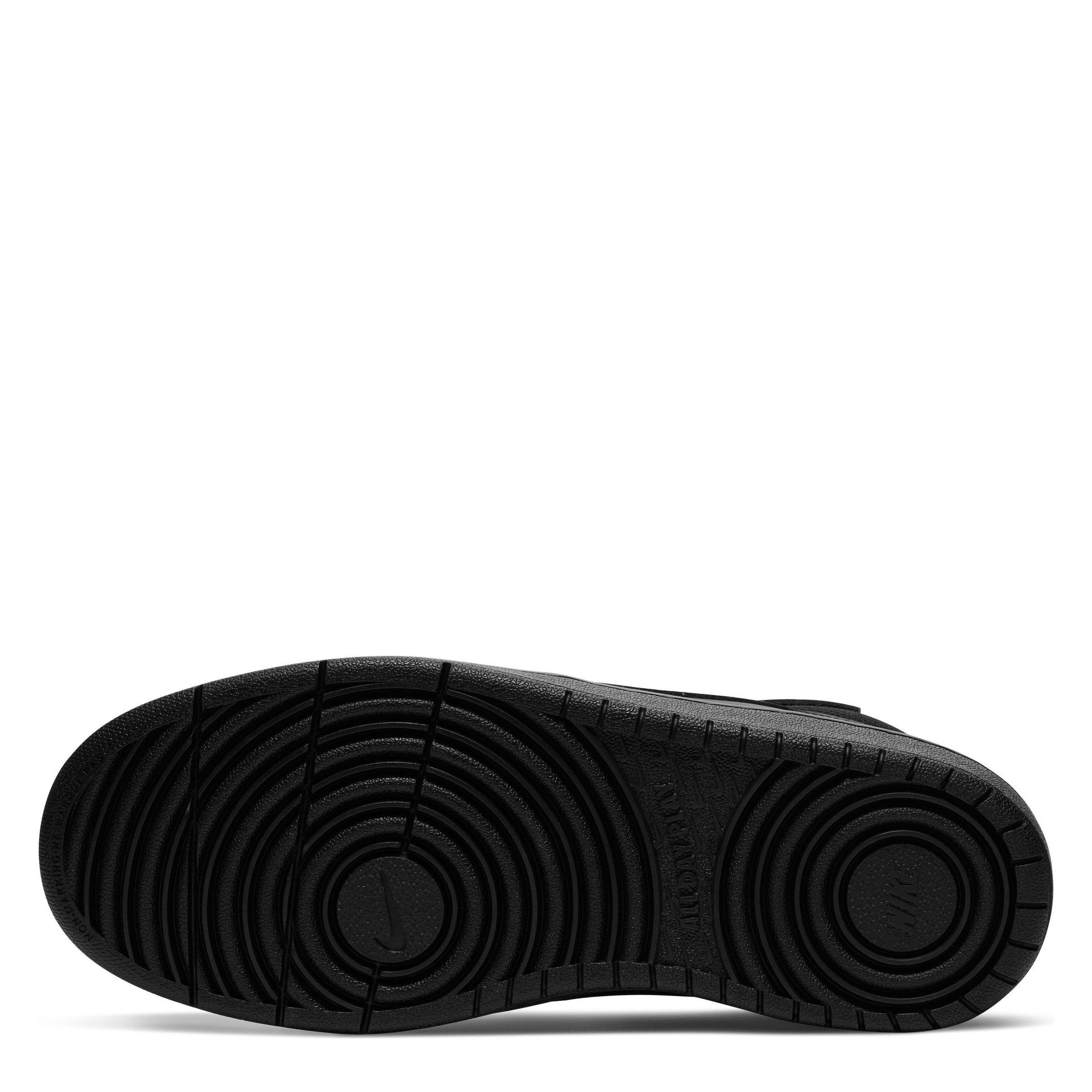 Triple Black - Nike - Court Borough Mid 2 Big Kids' Shoe - 6