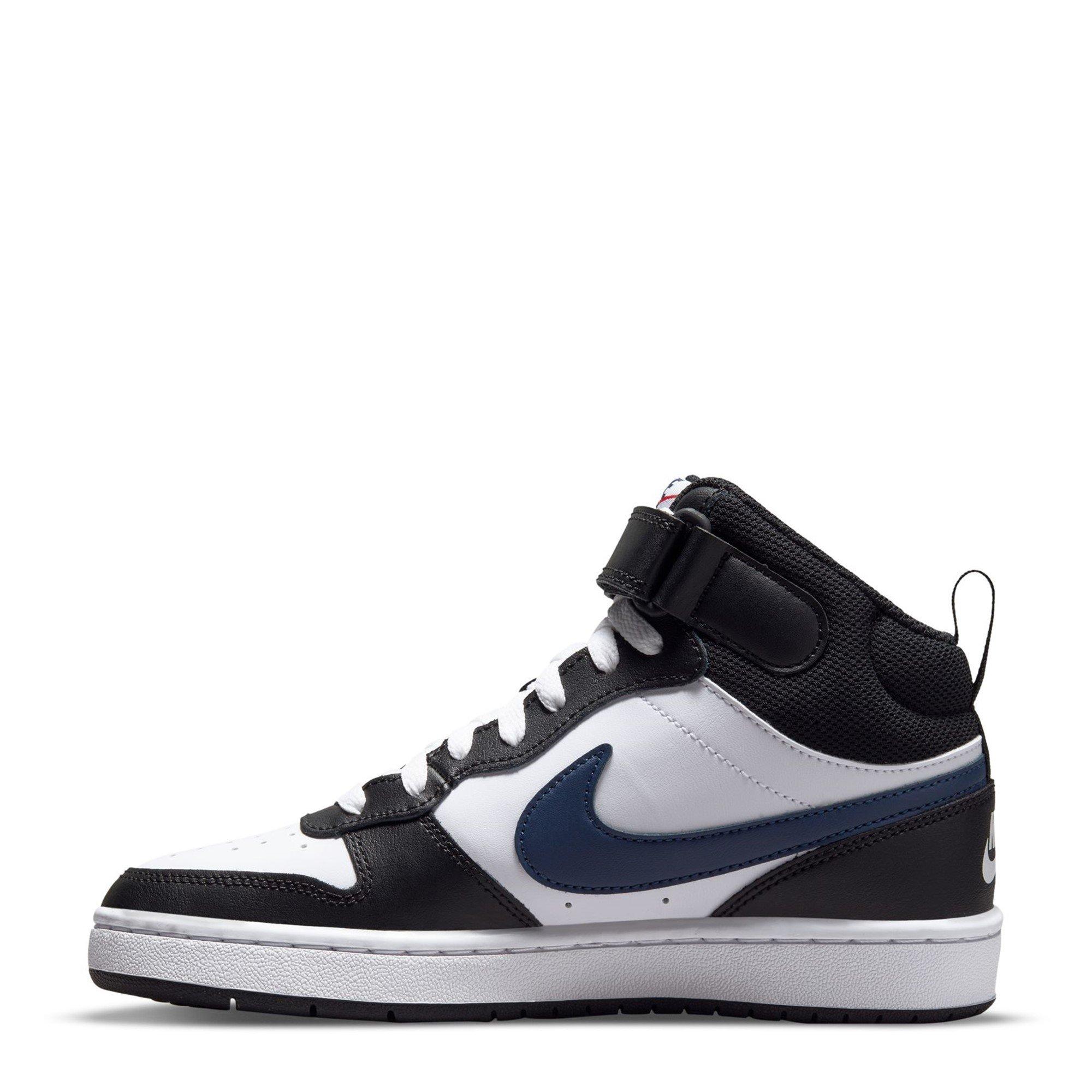 Wit/Zwart/Rood - Nike - Court Borough Mid 2 Big Kids' Shoe - 2