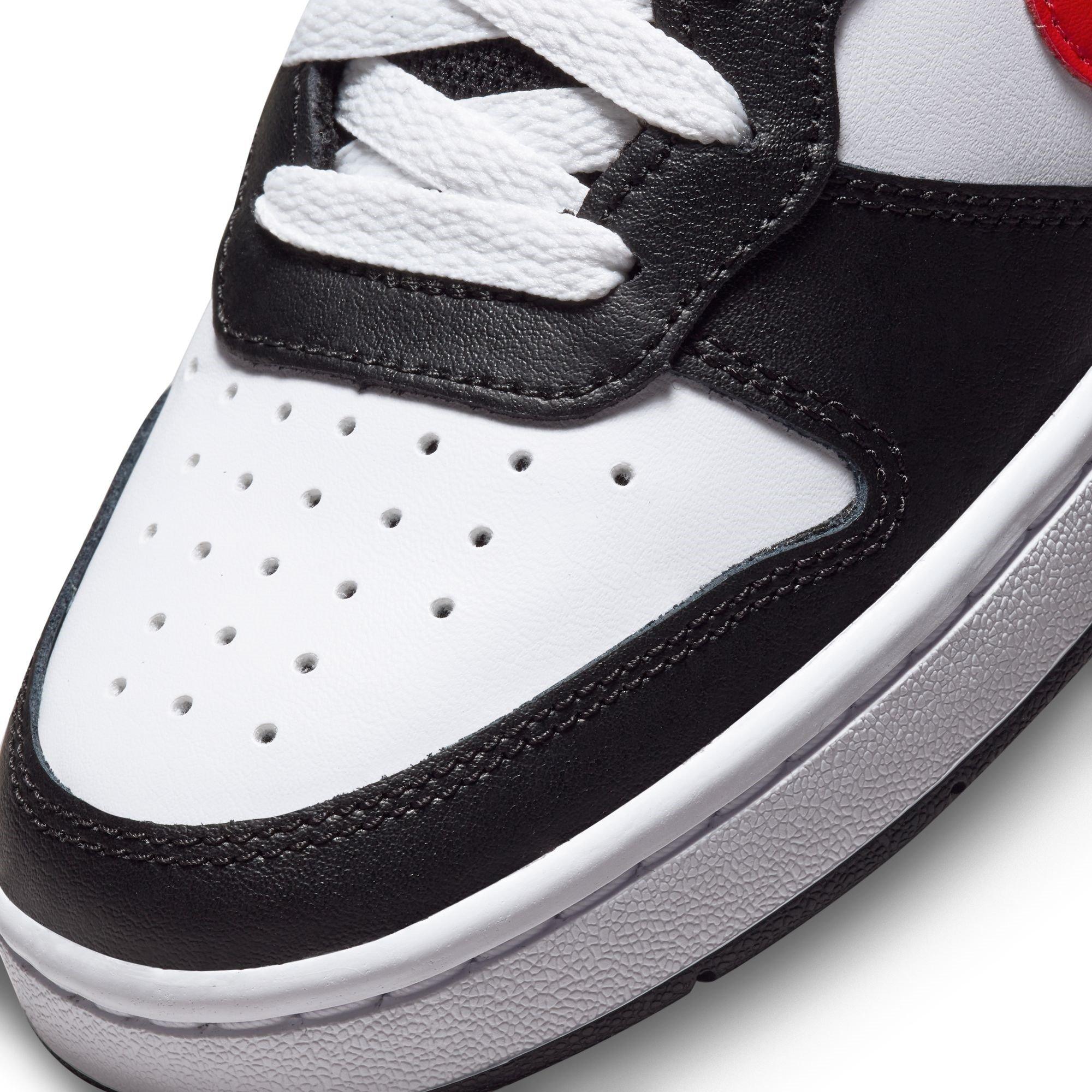 Wit/Zwart/Rood - Nike - Court Borough Mid 2 Big Kids' Shoe - 7