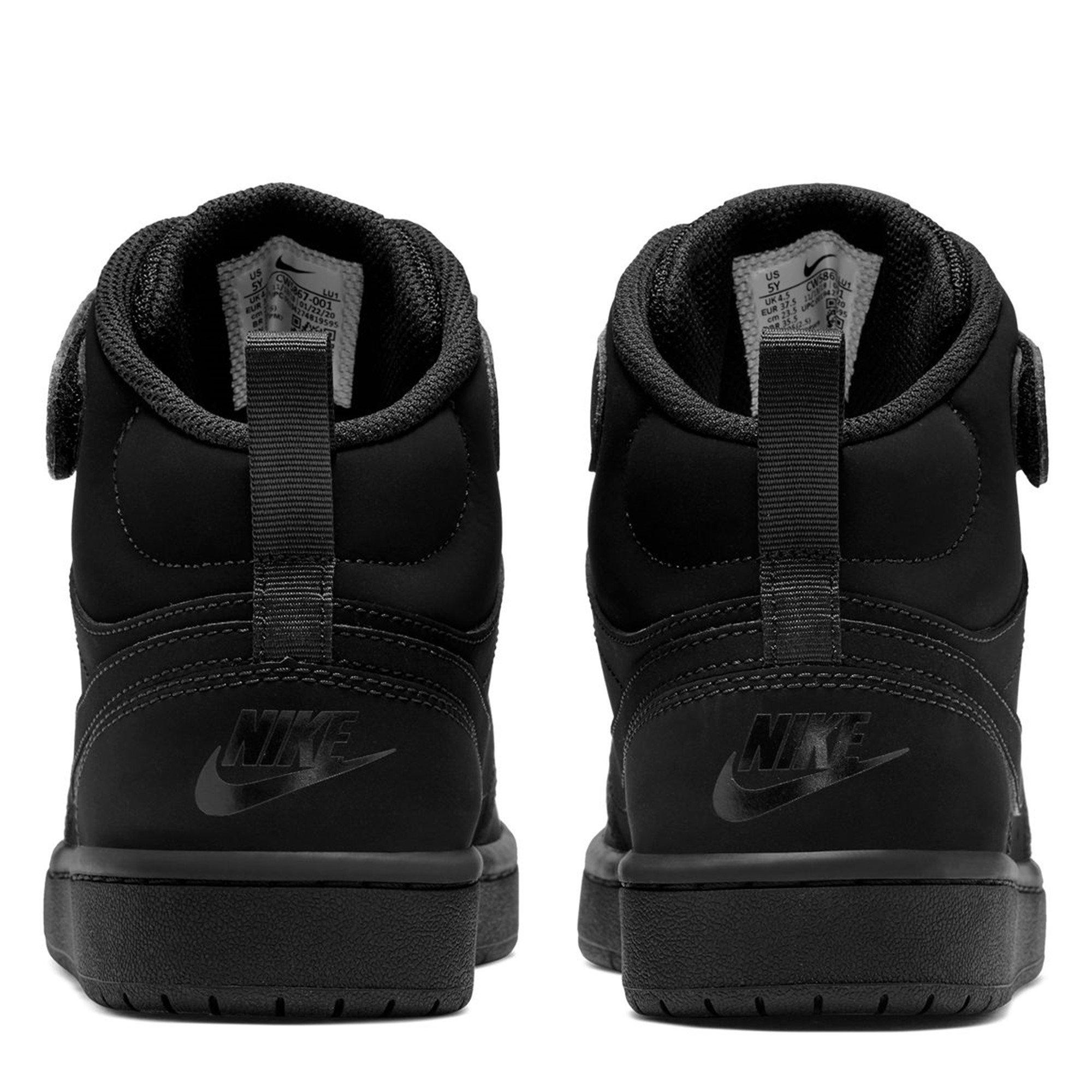 Triplo Nero - Nike - Court Borough Mid 2 Big Kids' Shoe - 4