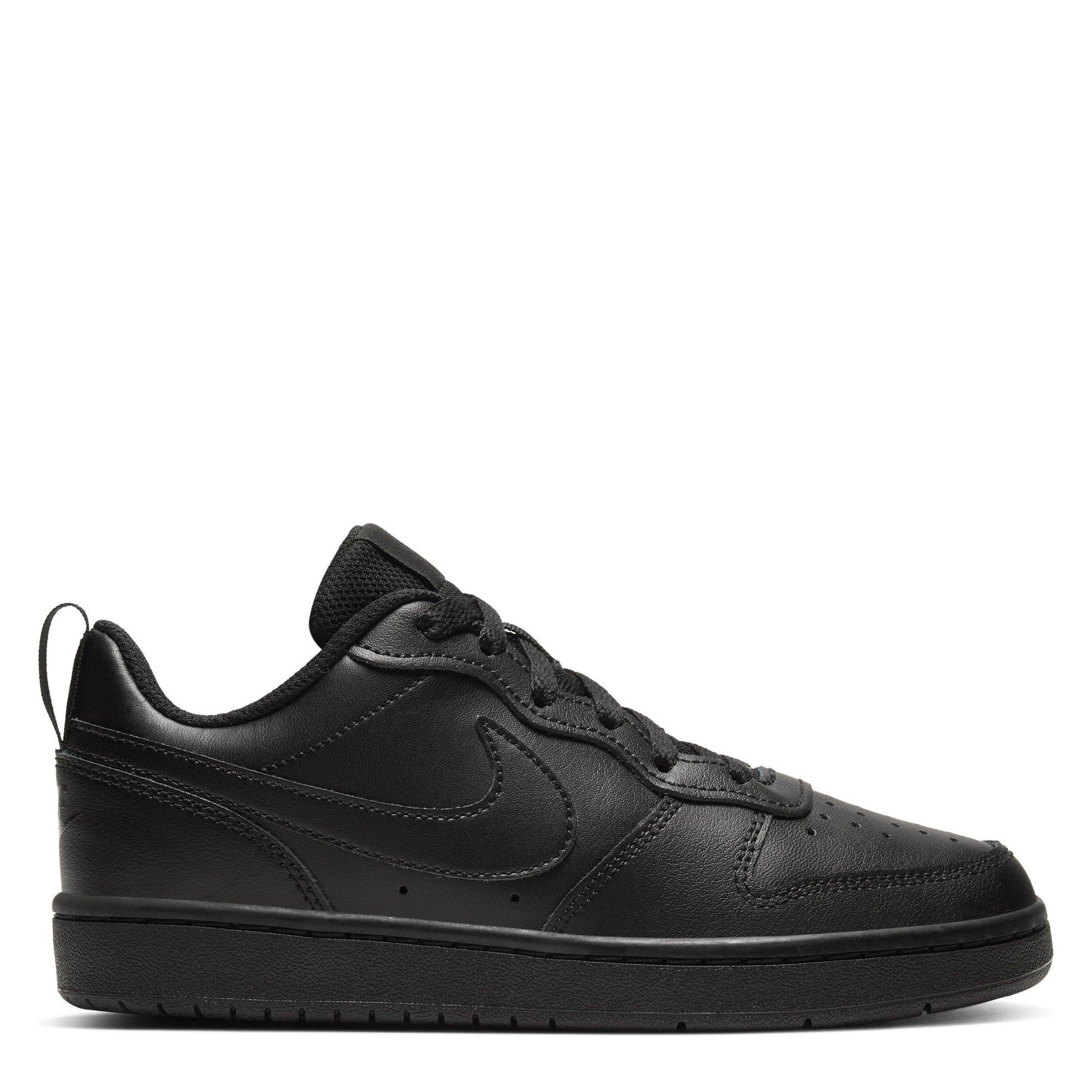 Triple Black - Nike - Court Borough Low Recraft Children Shoes - 1