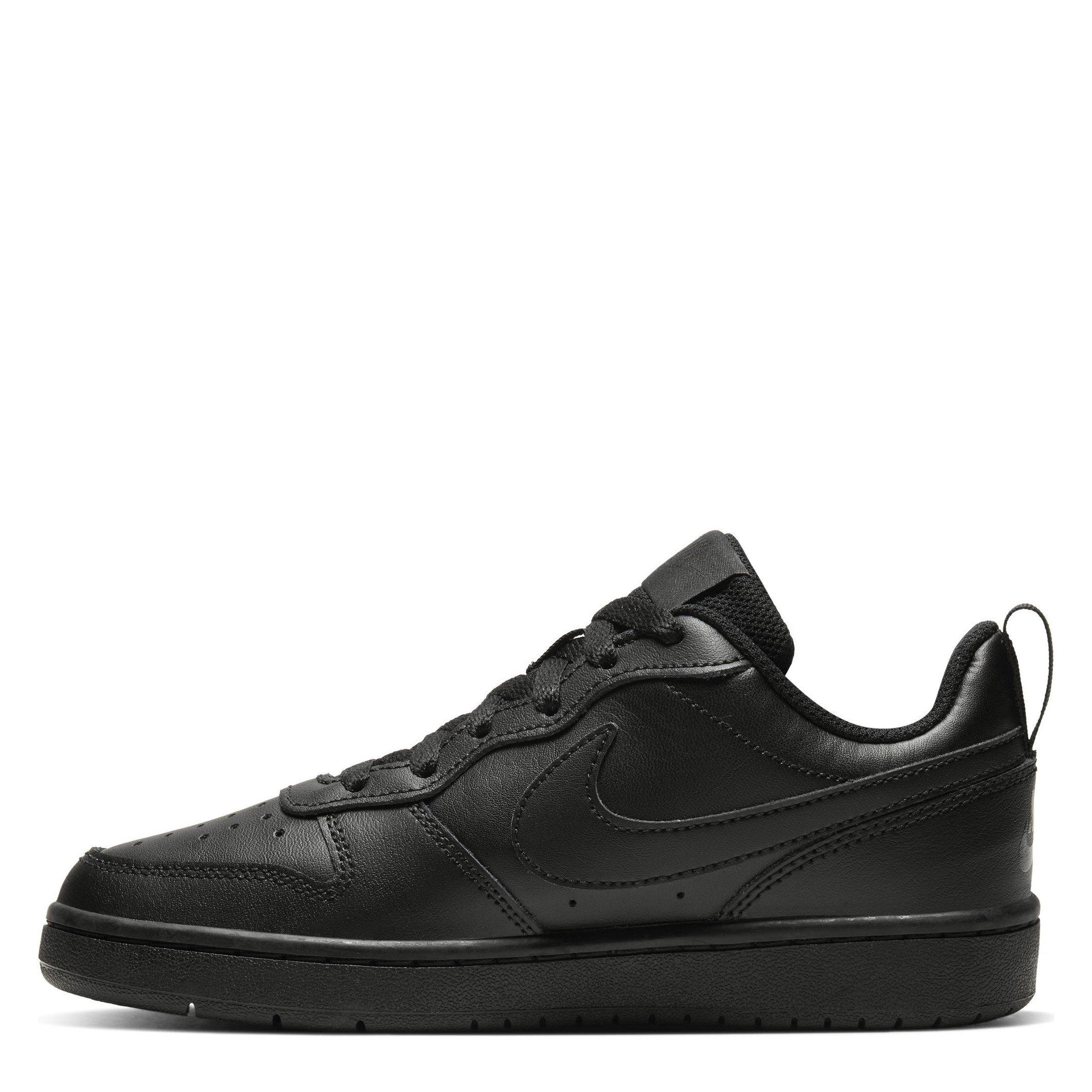Triple Black - Nike - Court Borough Low Recraft Children Shoes - 2