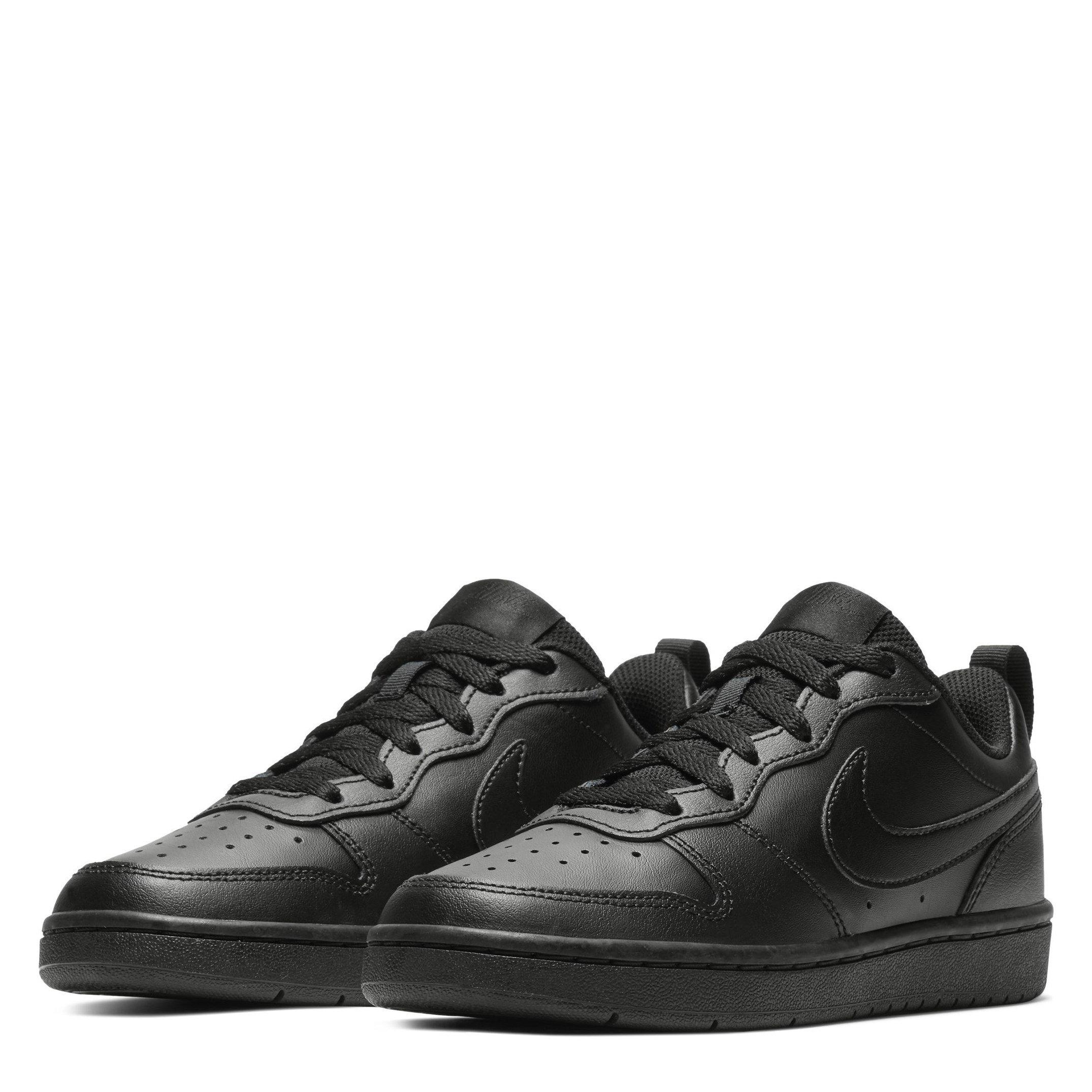 Triple Black - Nike - Court Borough Low Recraft Children Shoes - 3