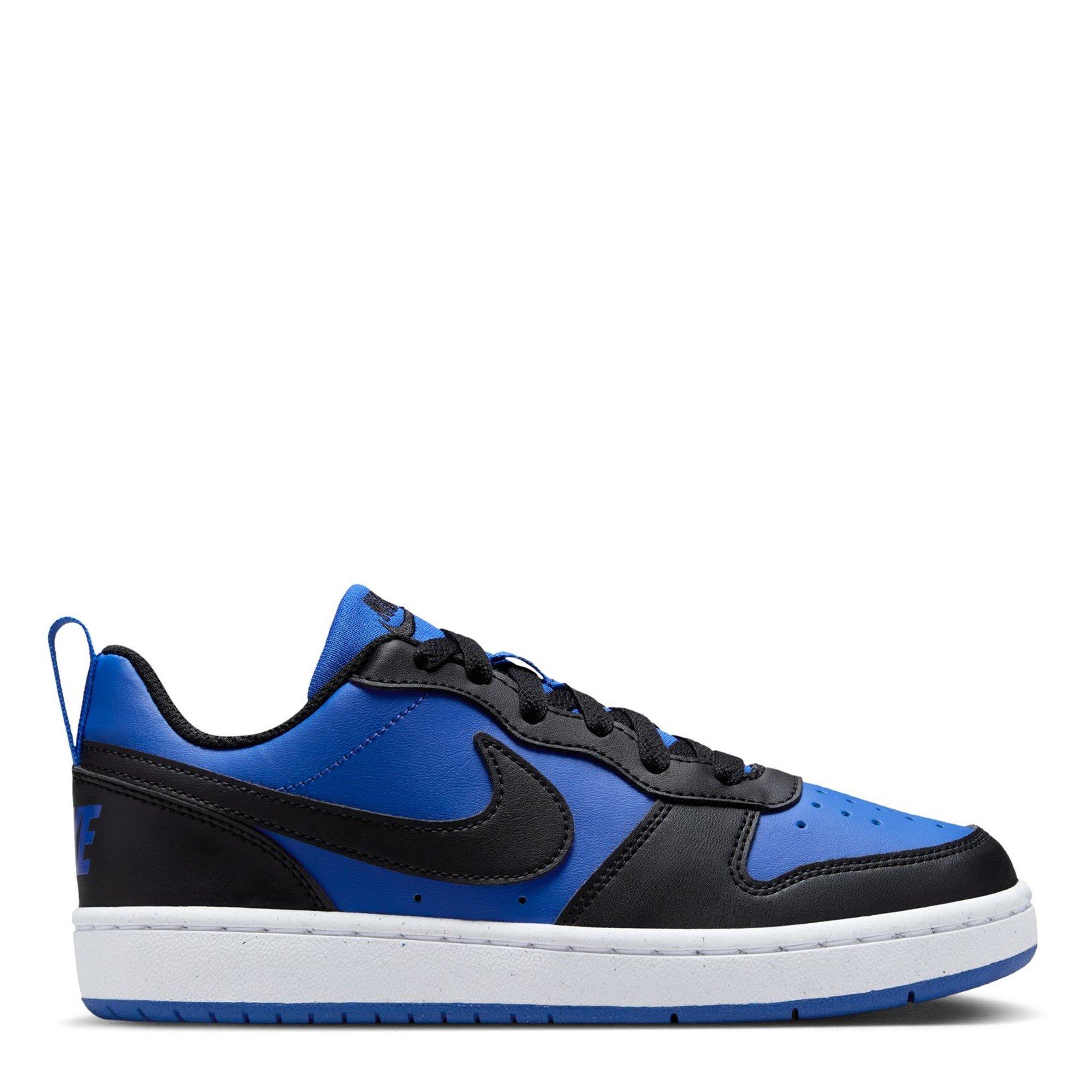Nike Girls Court Borough Low Recraft Children Shoes - Royal/Black - 5.5 (38.5)