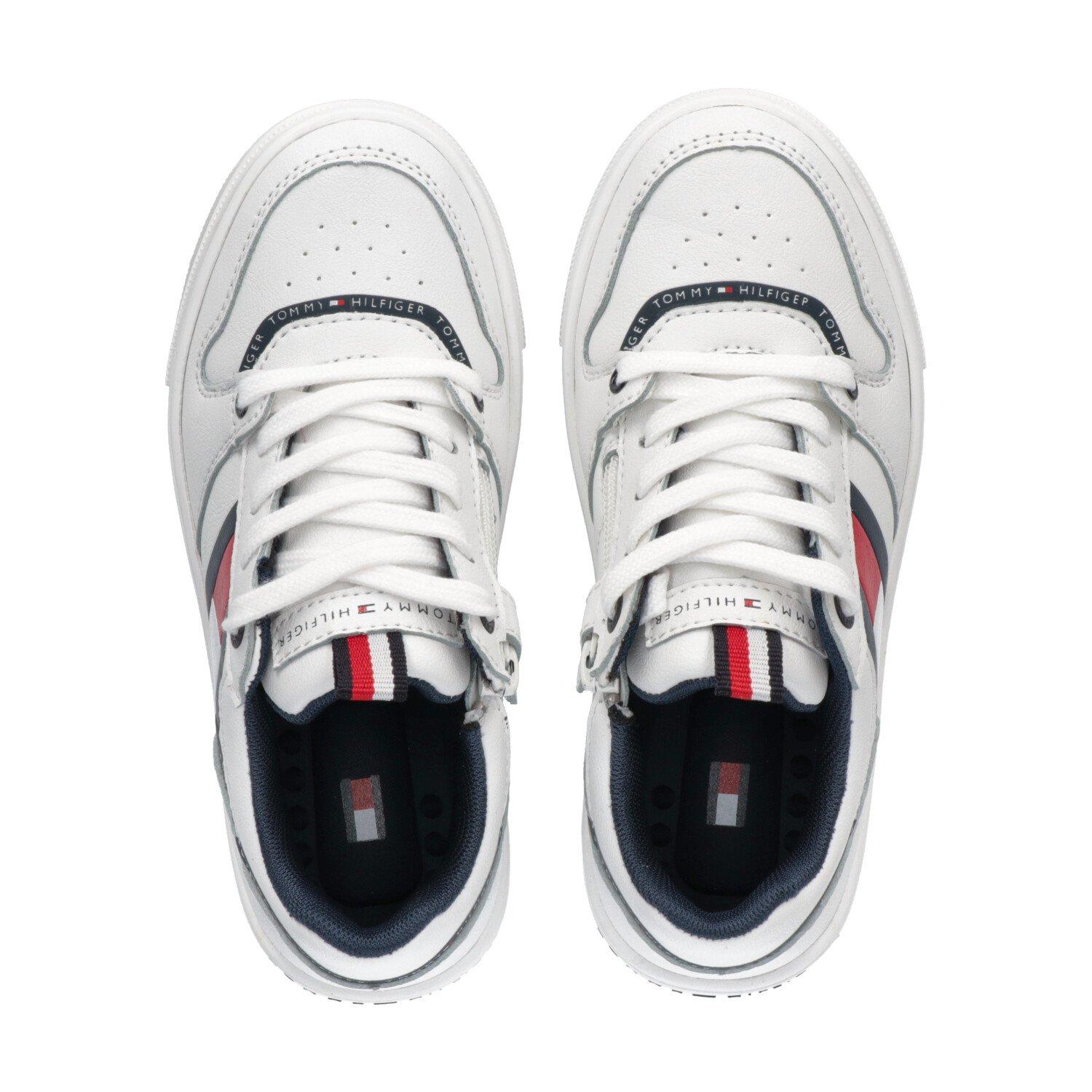 Wit 100 - Tommy Hilfiger - Logo Flag Trainer Junior - 5