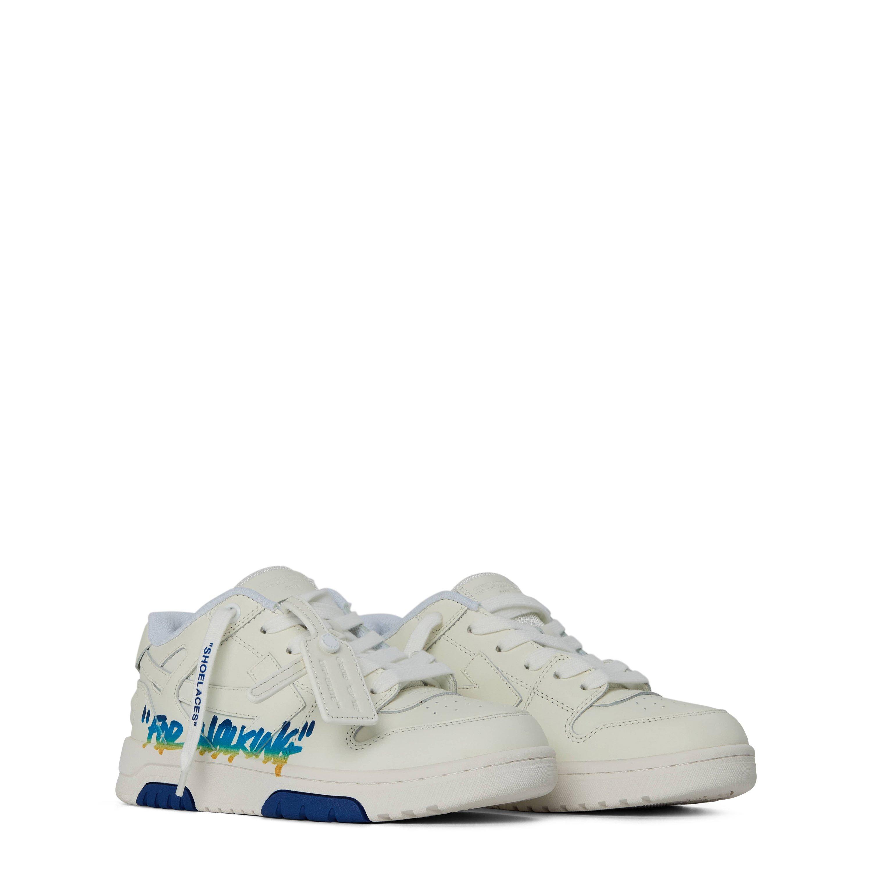 White 0184 - Off White - Kids Out Of Office Distinctive Street Style Trainer - 3