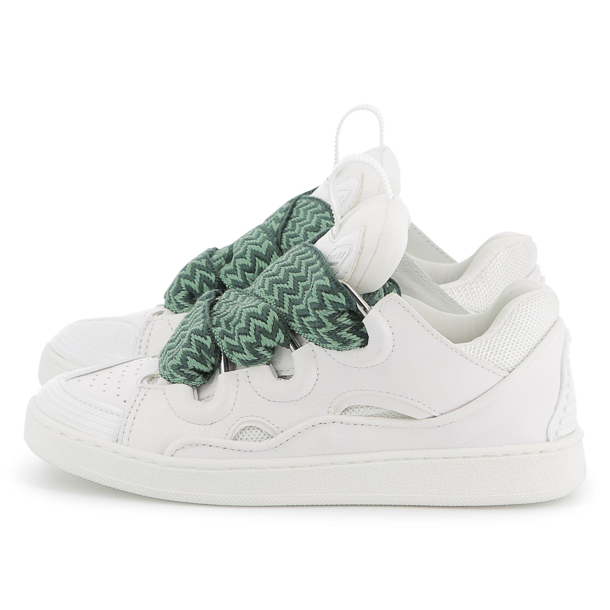 White - Lanvin - Leather Sneakers Juniors - 1