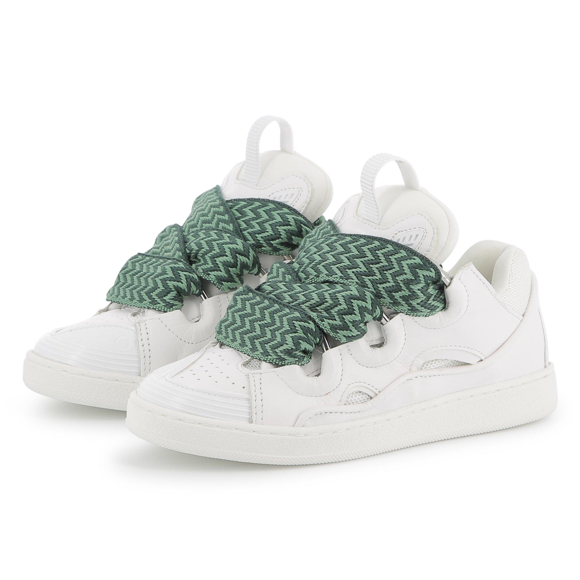 White - Lanvin - Leather Sneakers Juniors - 2