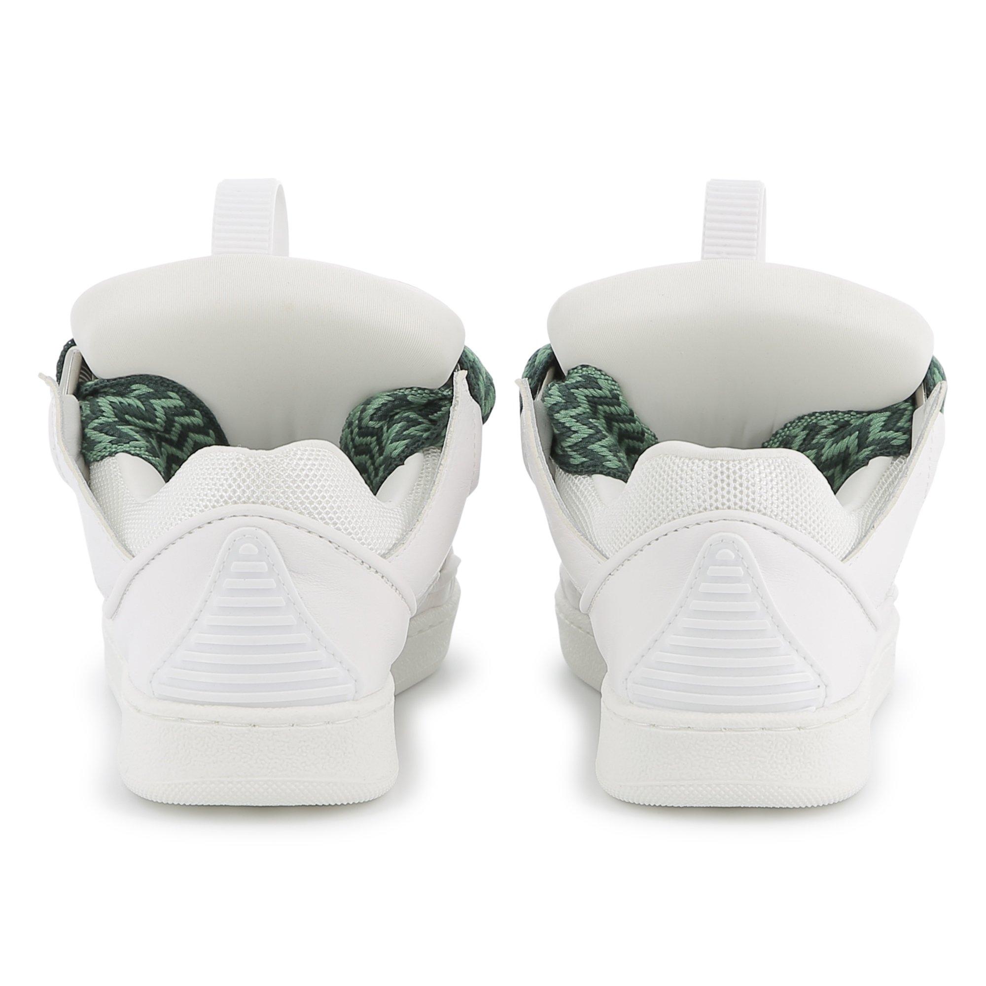 White - Lanvin - Leather Sneakers Juniors - 3