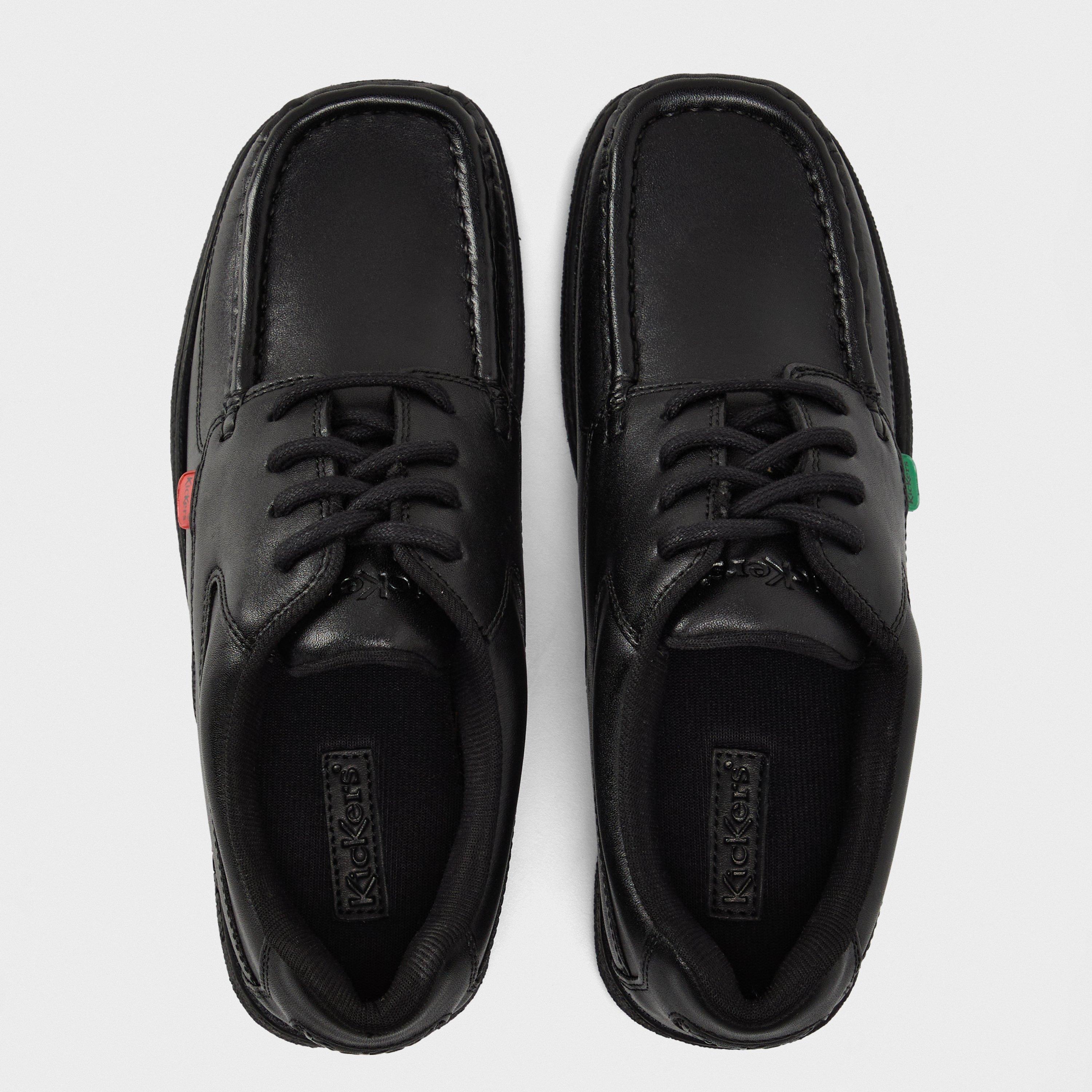 Zwart - Kickers - Kids' Moc Toe Formal Shoes - 4