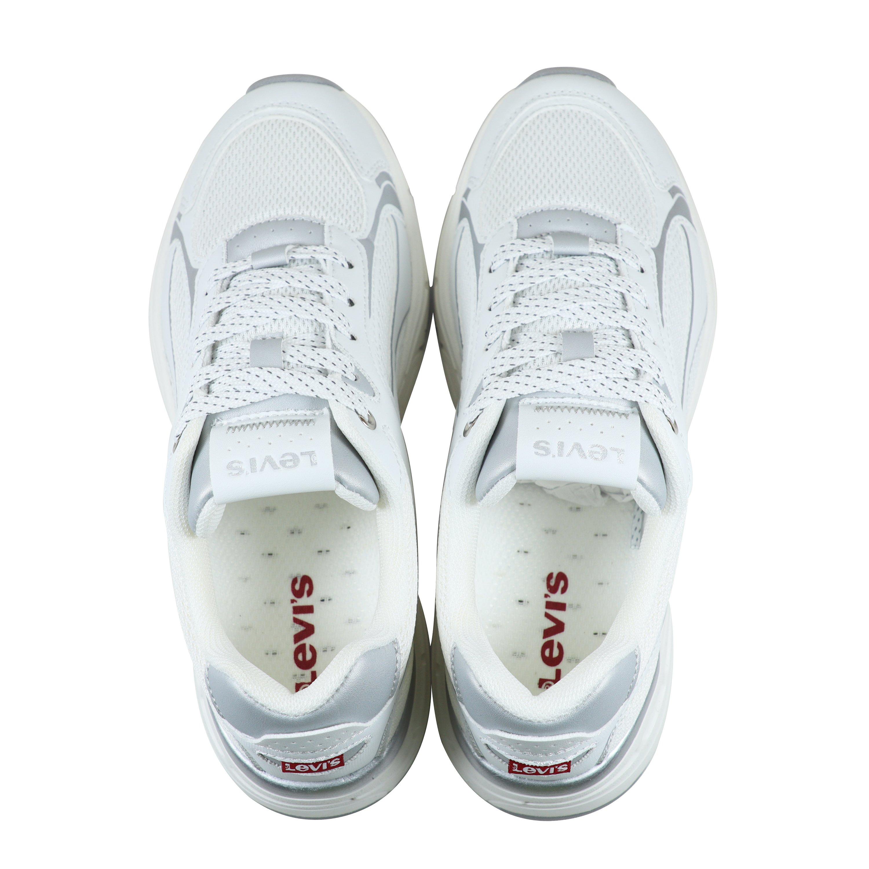 Wht/Silv 0081 - Levis - Unisex Kids' Trainers - 5