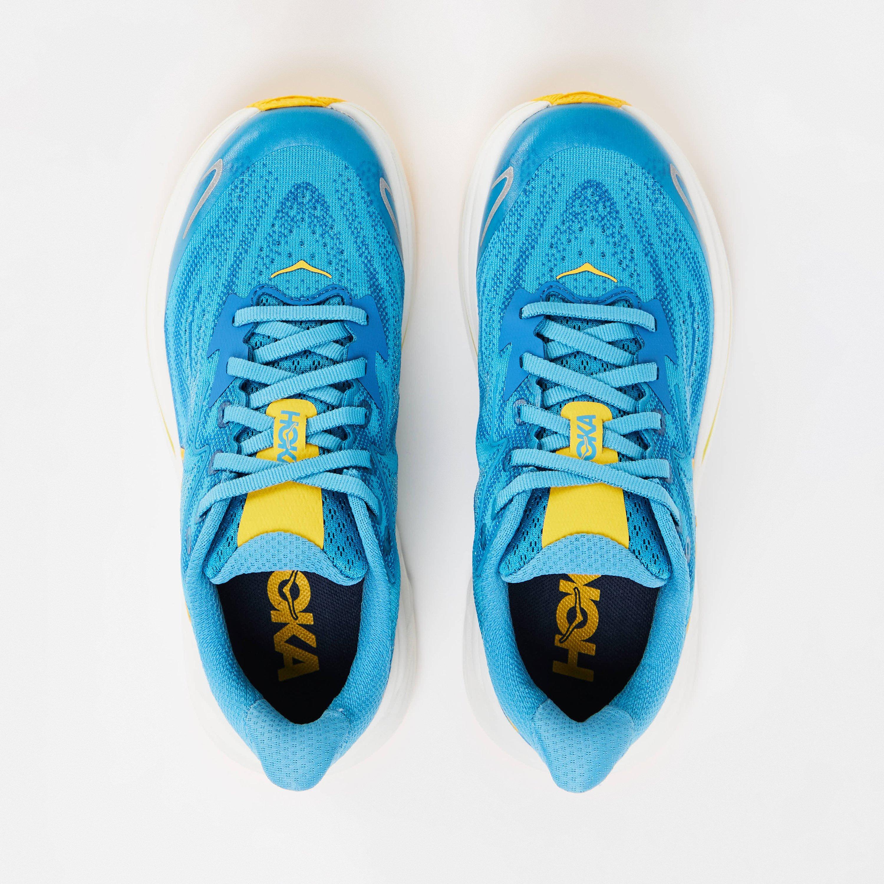 Alpine Blue ALF - Hoka - Unisex Kids' Clifton Cushioned Breathable Runners - 4