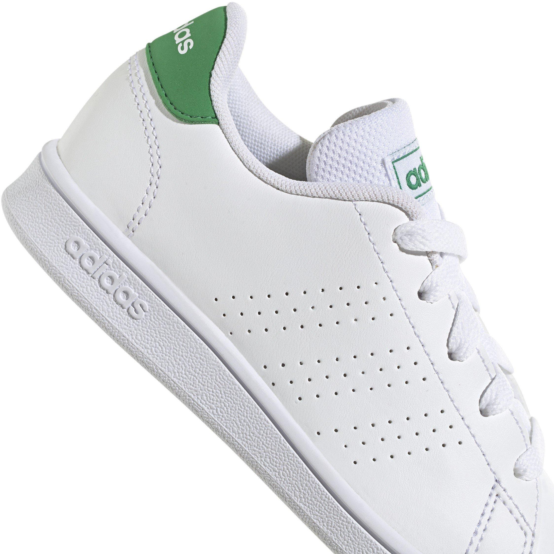 White/ Green - adidas - Advantage Lifestyle Trainers Juniors - 7