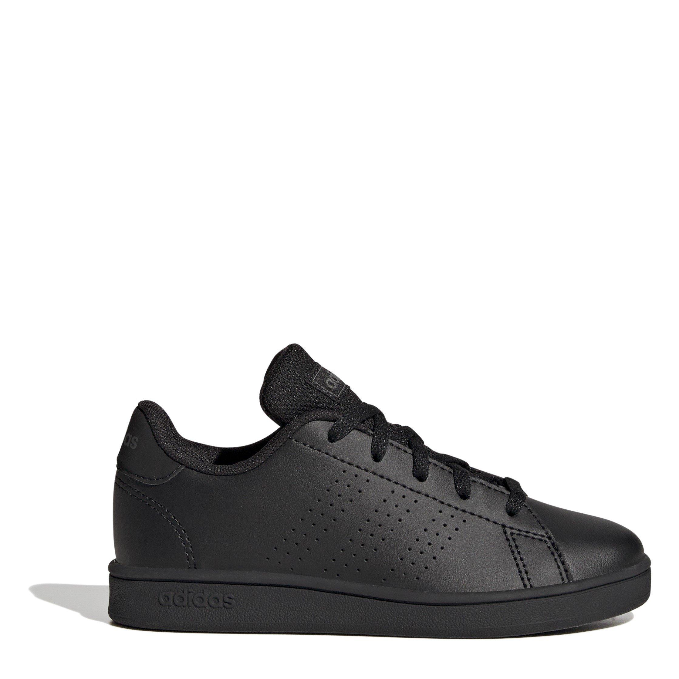 Adidas Boys Advantage Lifestyle Trainers Juniors - Triple Black - 4 (36.7)