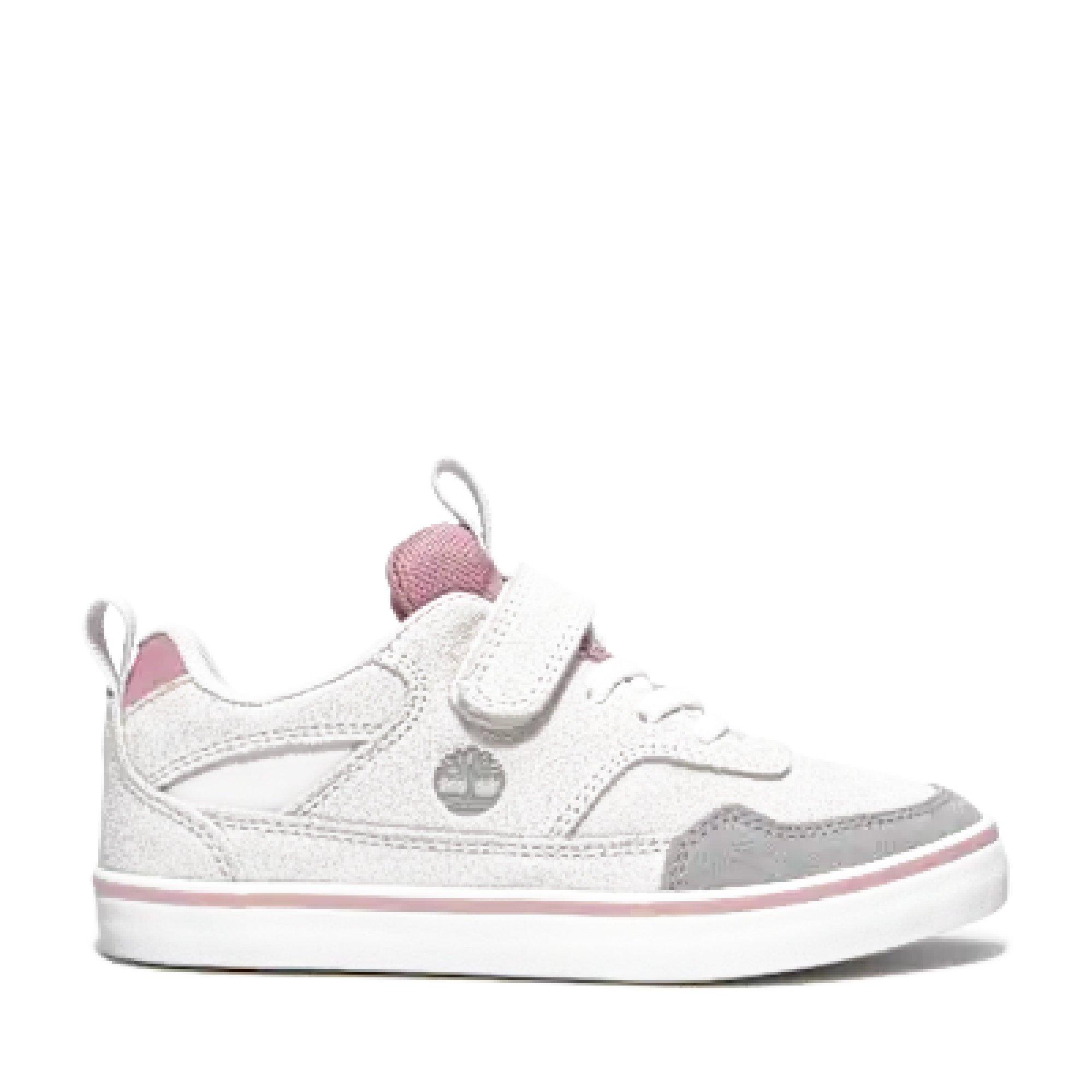 Lt Grey Suede - Timberland - Kids' Stone Jump Low Leather Low-Top Trainers - 1