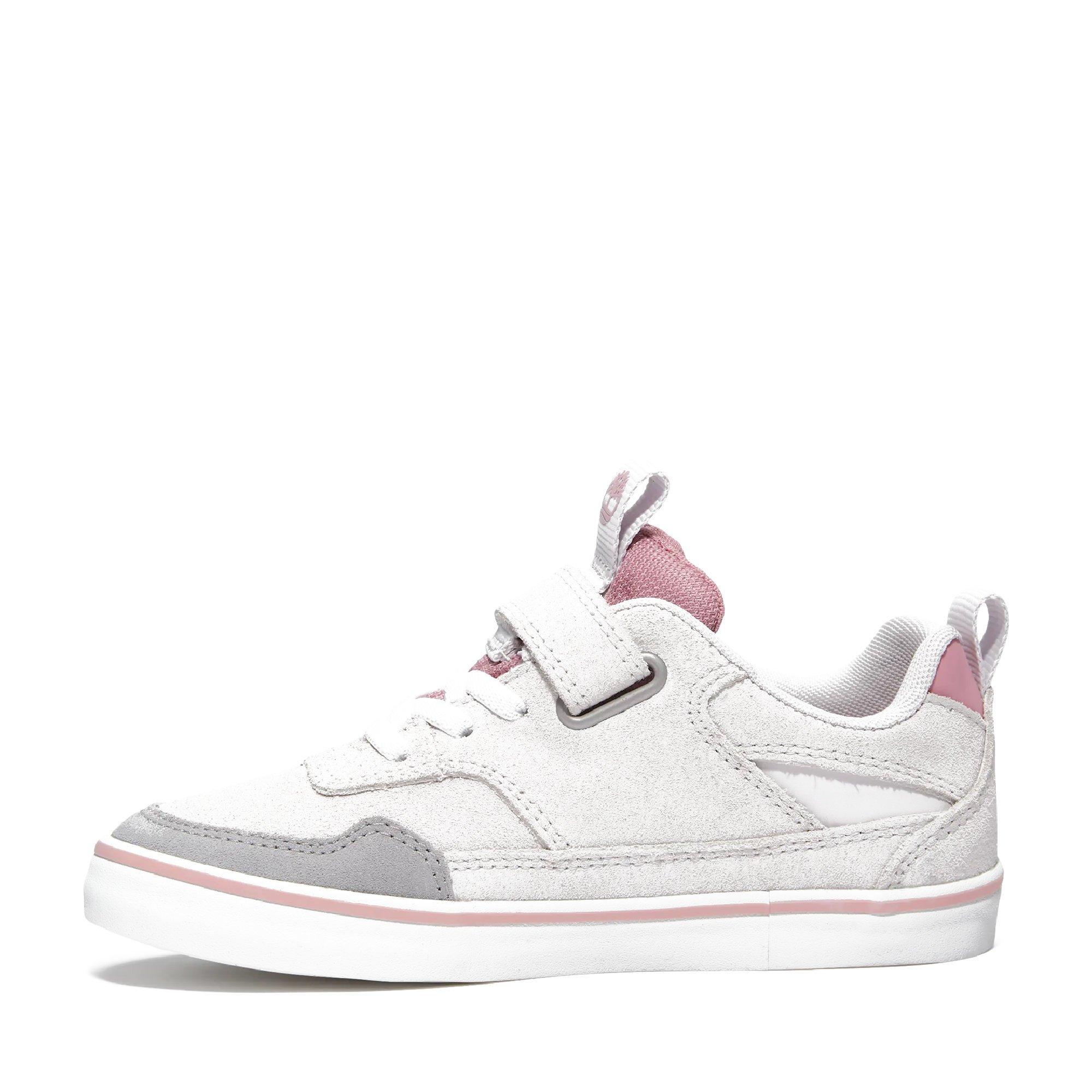 Lt Grey Suede - Timberland - Kids' Stone Jump Low Leather Low-Top Trainers - 2