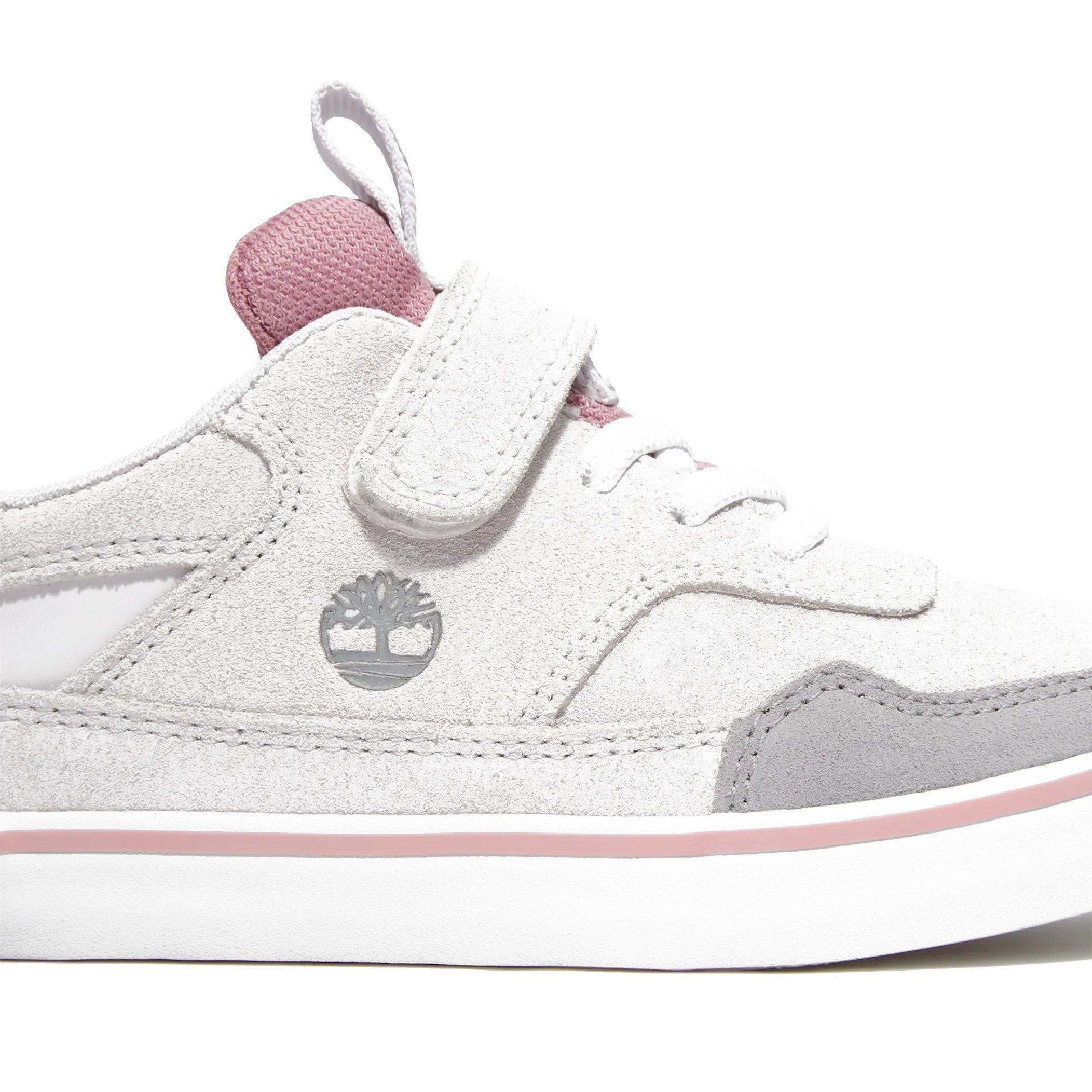 Lt Grey Suede - Timberland - Kids' Stone Jump Low Leather Low-Top Trainers - 7