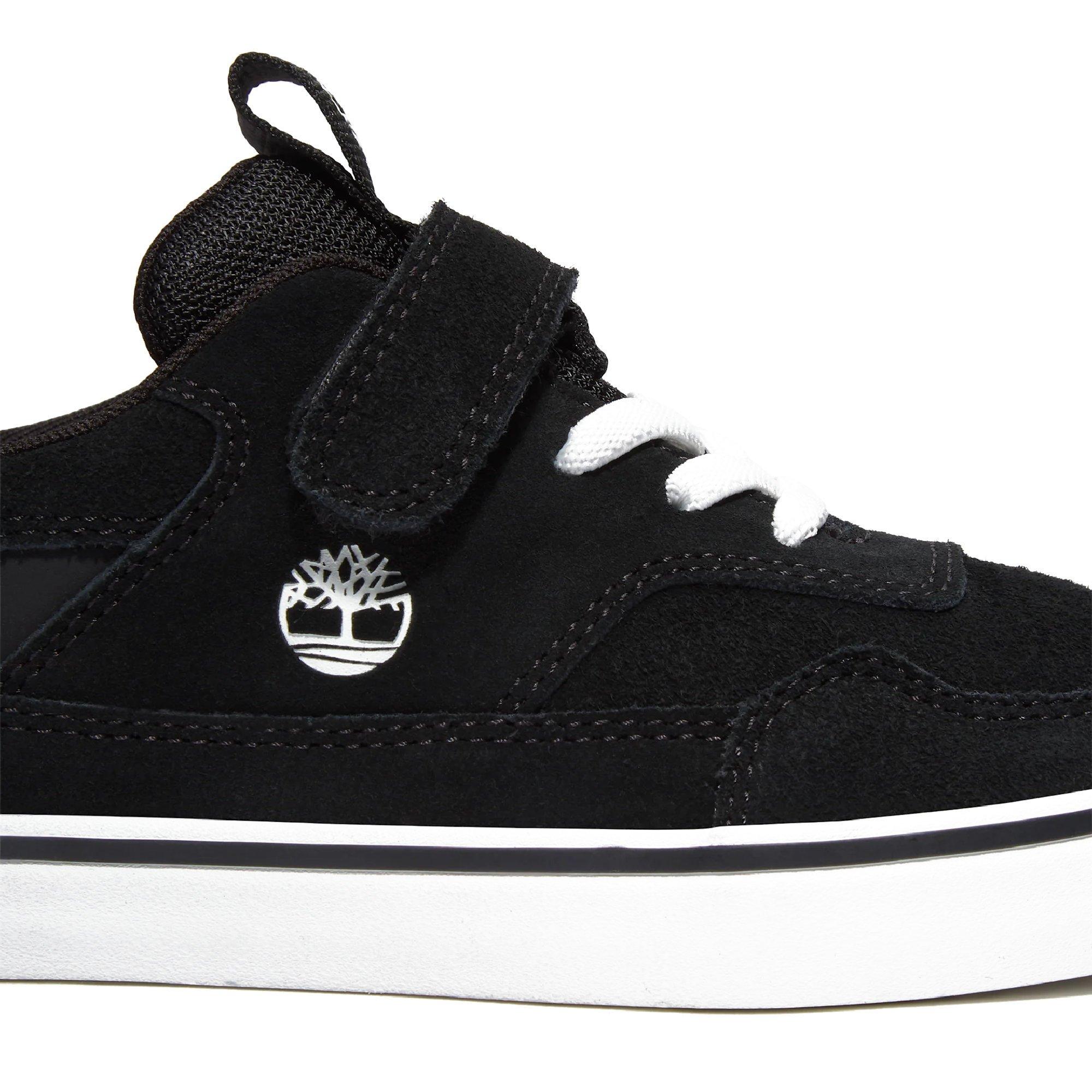 Blk Suede - Timberland - Kids' Stone Jump Low Leather Low-Top Trainers - 7