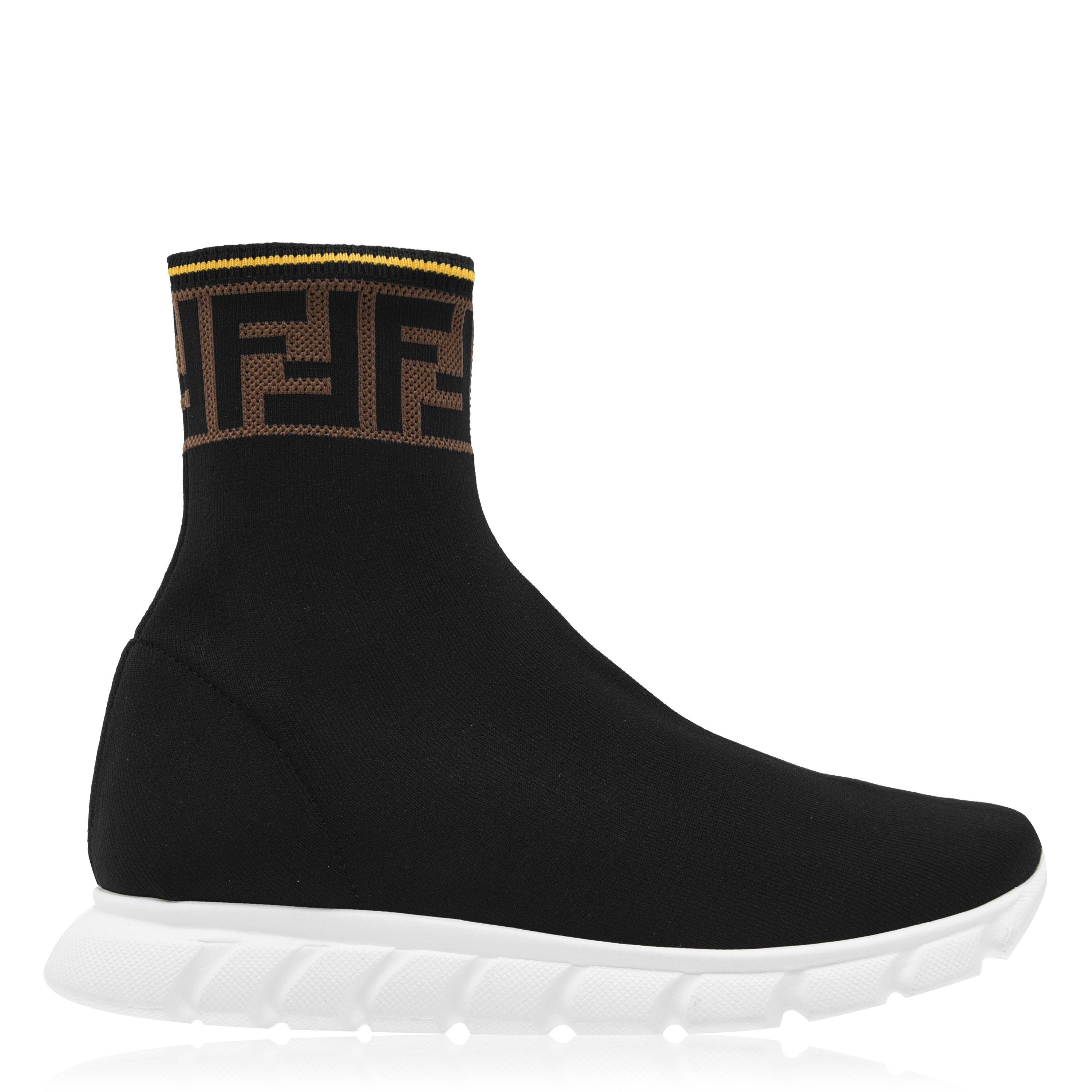 Black F15GD - Fendi - Ff Sock Boot Trainers - 1