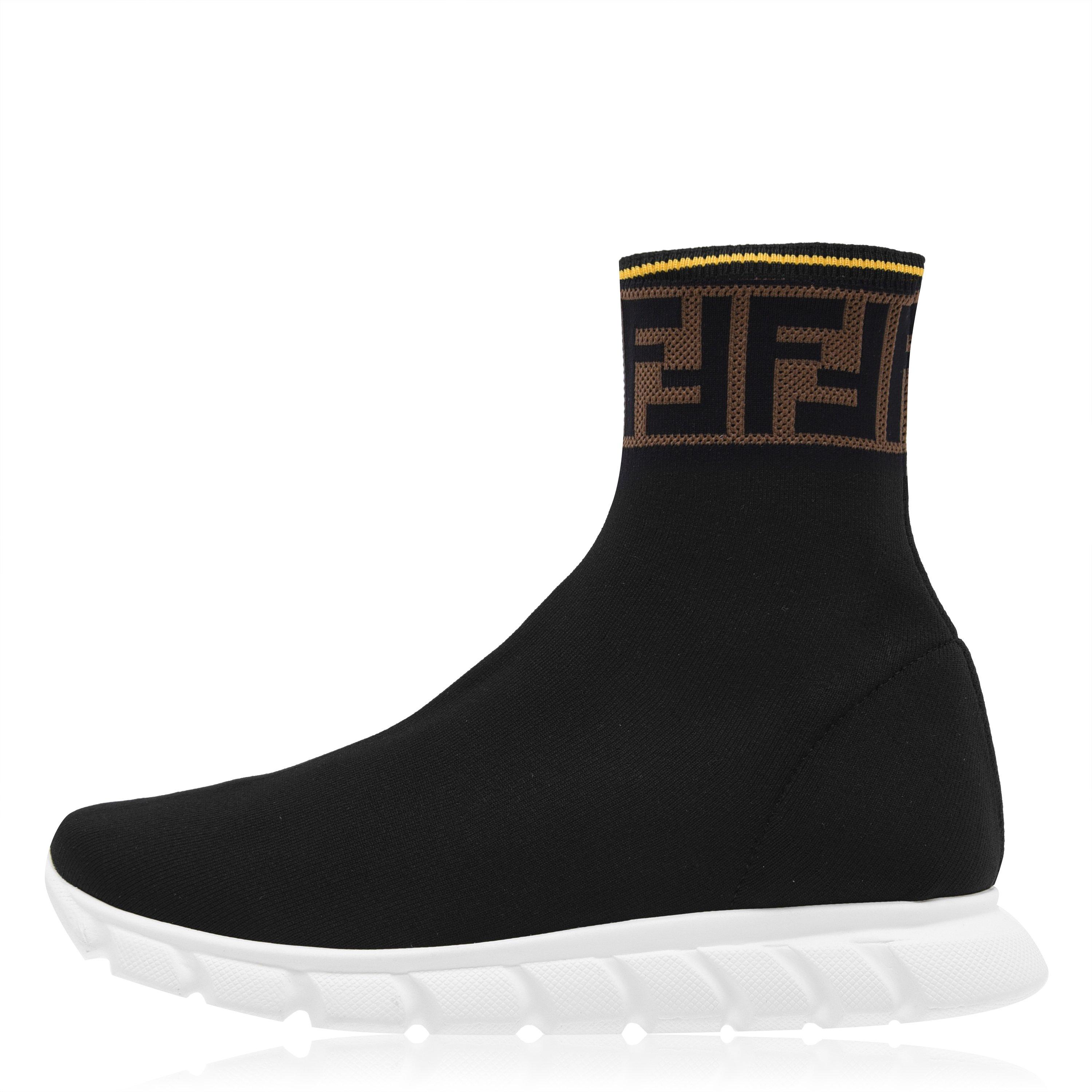 Black F15GD - Fendi - Ff Sock Boot Trainers - 2
